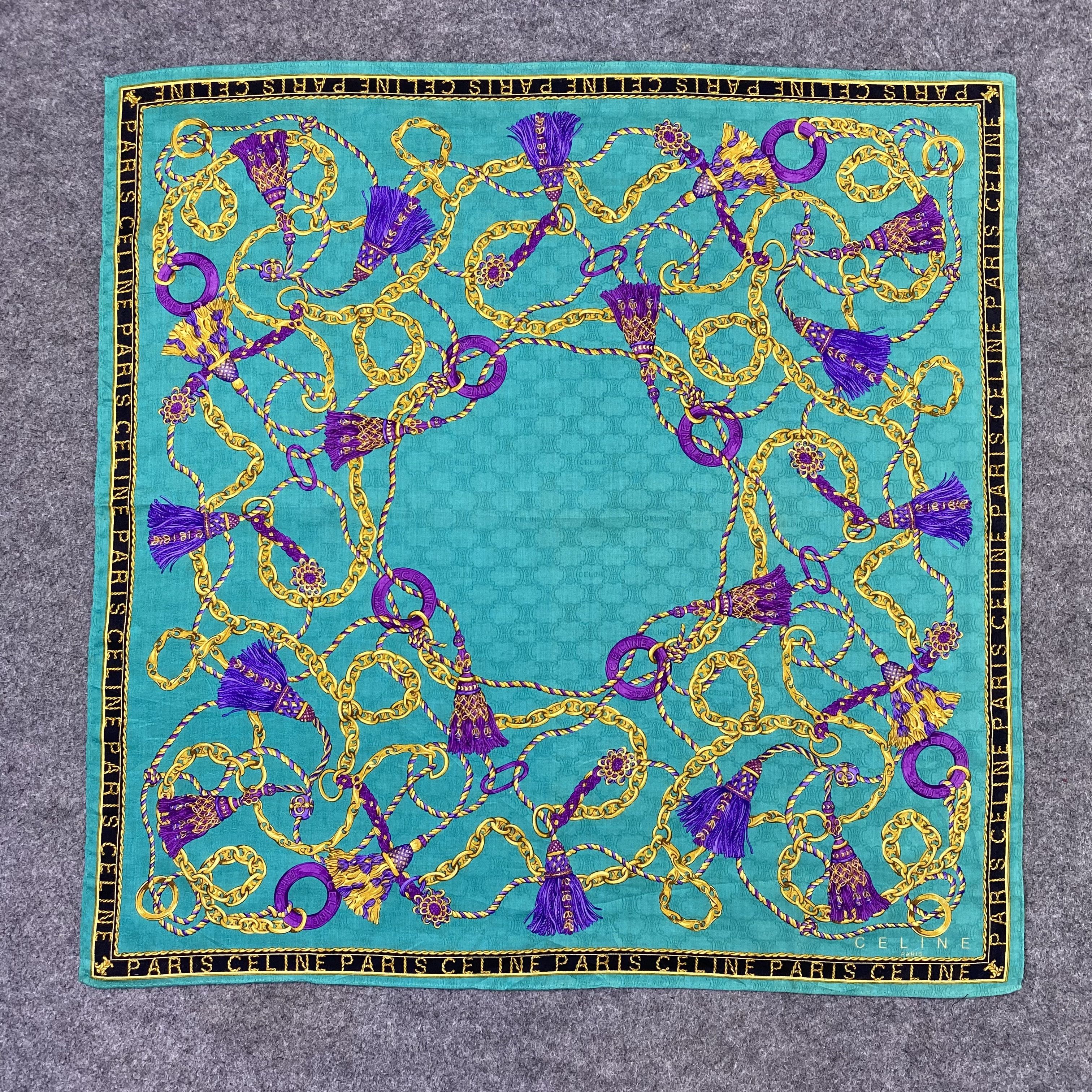 Celine Celine Handkerchief Neckerchief Bandana-B1807 Size ONE SIZE - 3 Thumbnail