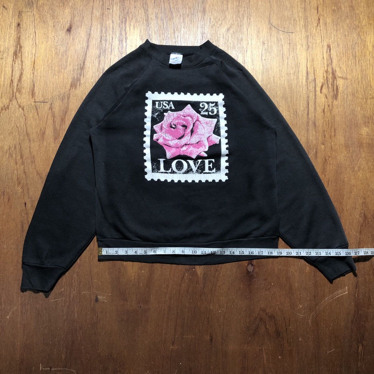 Vintage Vintage Love Stamp Roses Sweatshirt Size US M / EU 48-50 / 2 - 10 Thumbnail