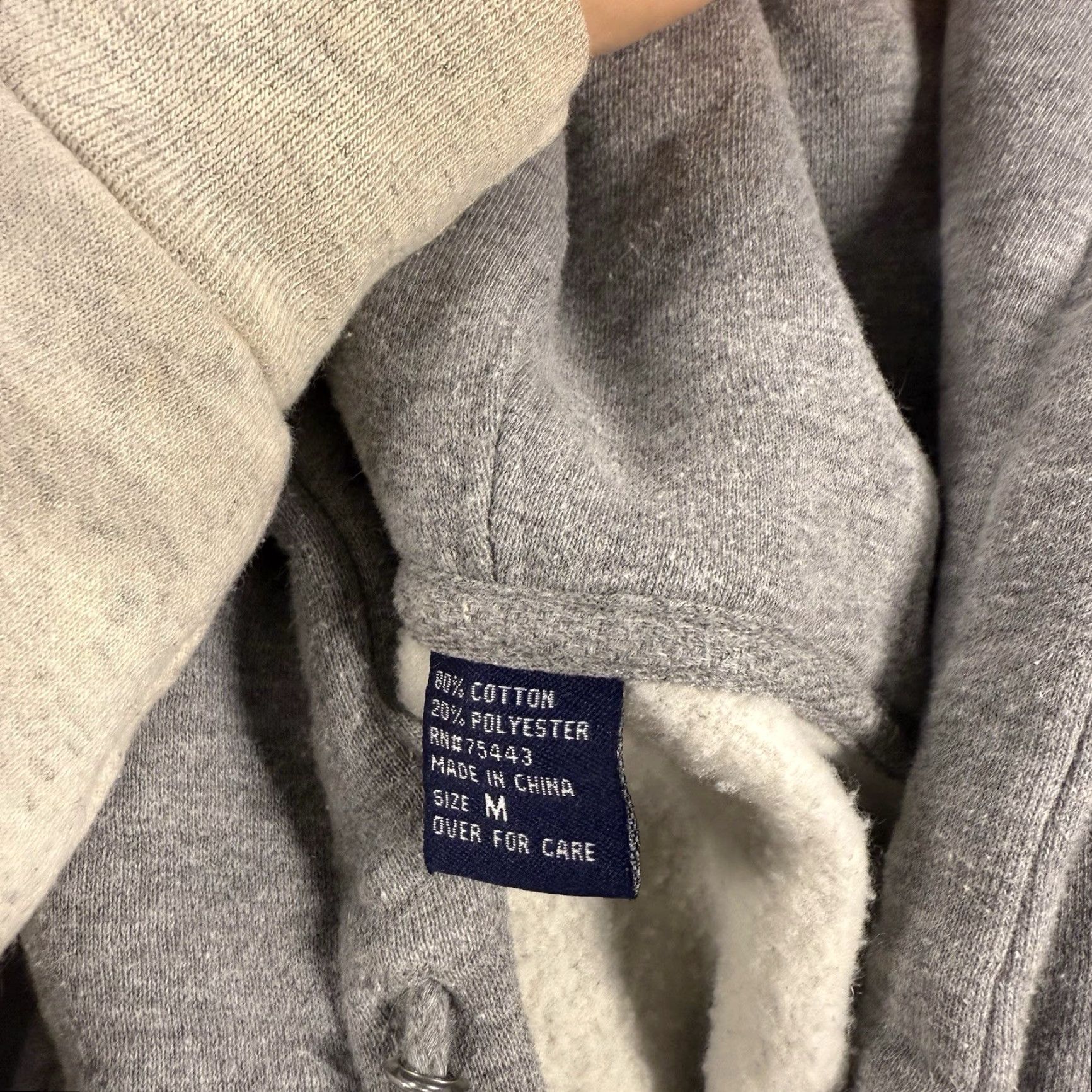 Vintage VINTAGE MV Sport Hoodie Jersey Boys Medium Gray Pullover Long Sleeve Men Shirts Boys Music 90s Fashion Womens? Size US L / EU 52-54 / 3 - 6 Thumbnail