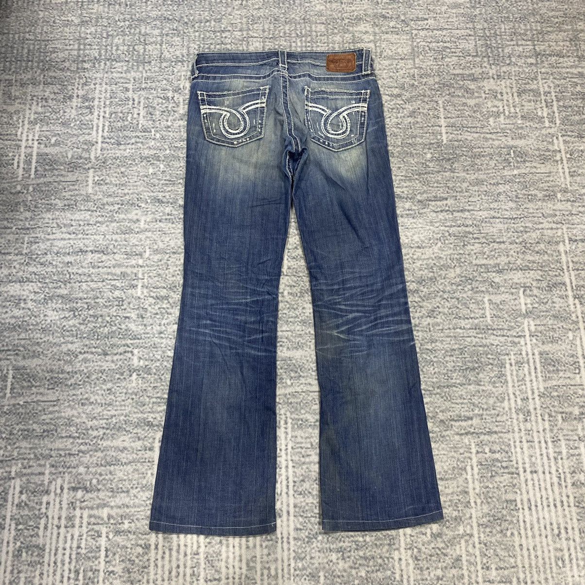 Hysteric Glamour × Japanese Brand × Le Grande Bleu (L.G.B.) Flare☠️ Big Star Washed Jeans Punk Cowboy 90s Size US 32 / EU 48 - 2 Thumbnail