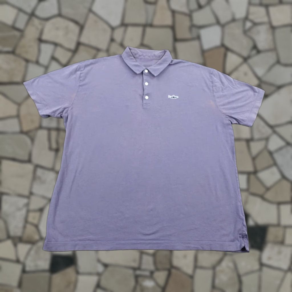 Patagonia Patagonia Polo Shirt Men XL Blue Trout Fitz Roy Fish Logo Organic Hiking Fishing Shirt Size US XL / EU 56 / 4 - 1 Thumbnail