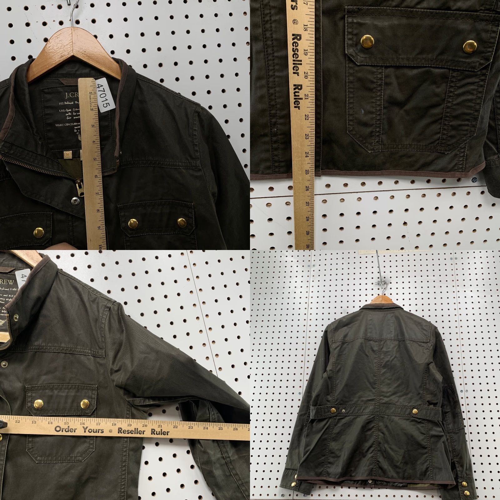 J.Crew VINTAGE J Crew Waxed Field Jacket Womens M Brown Relaxed Boyfriend Fit Hunt Jacket Size M / US 6-8 / IT 42-44 - 8 Thumbnail