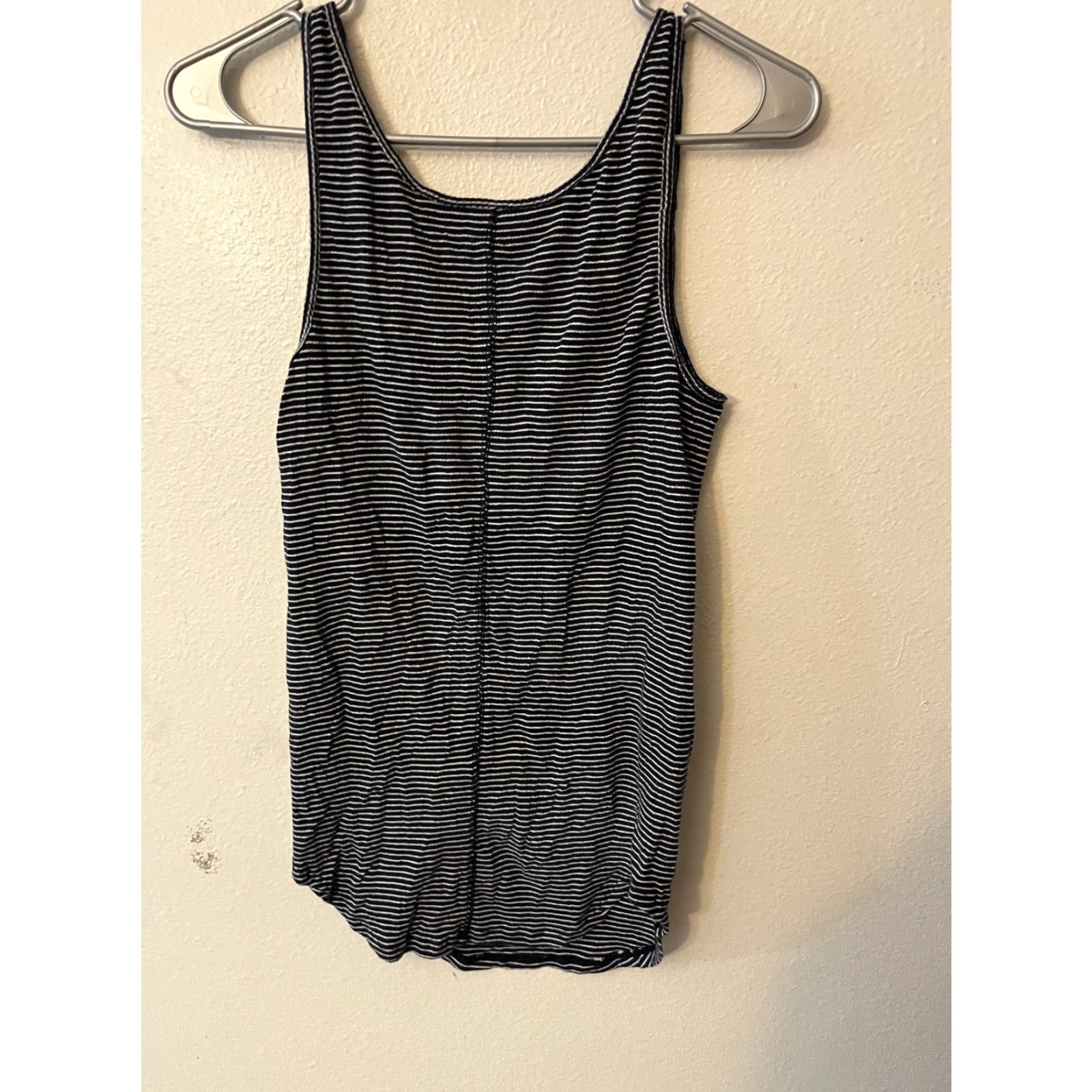 Gap Gap Tank Women Large Blue Striped Sleeveless Crew Neck Tie Cotton Blend Linen Blend Modal Casual Bohemian Colorful Size L / US 10 / IT 46 - 2 Thumbnail