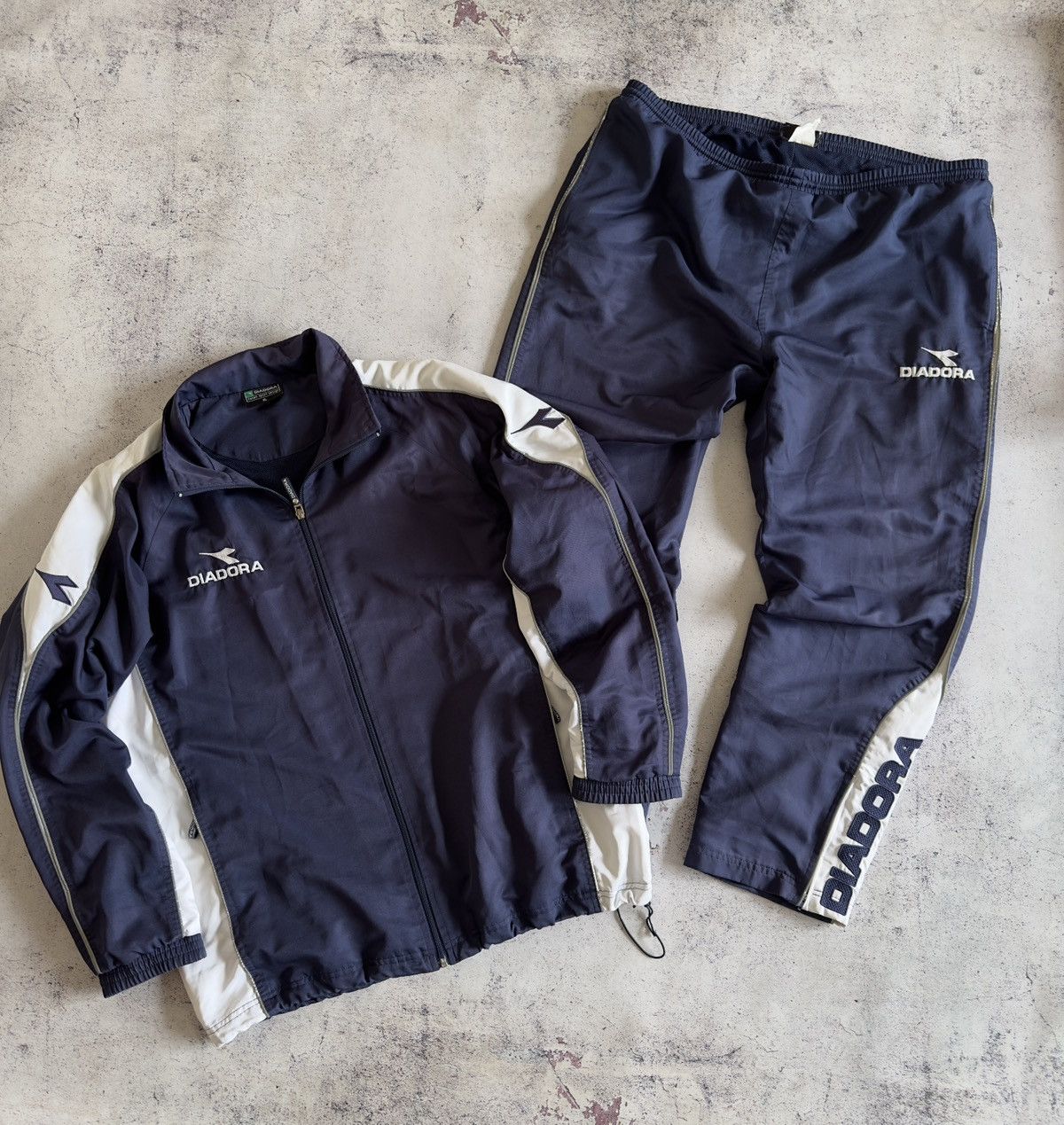Diadora Vintage Diadora Nylon Track suit Size XL Size US XL / EU 56 / 4 - 1 Thumbnail