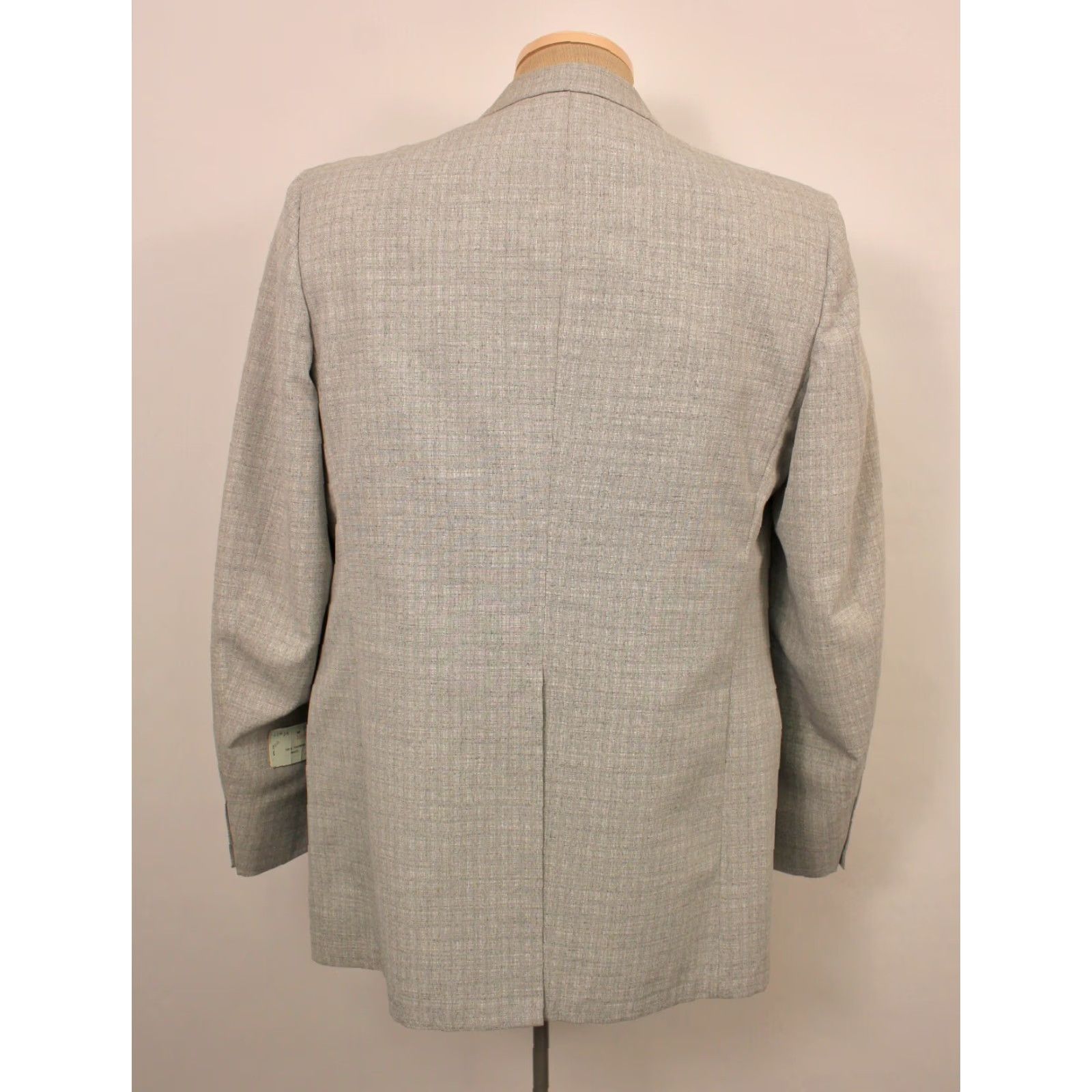 Vintage VINTAGE Men’s VTG NOS 70s Light Grey Leisure Suit Sz 42 Long 1970s Polyester Disco 3 PC Mens Size 42R - 4 Thumbnail