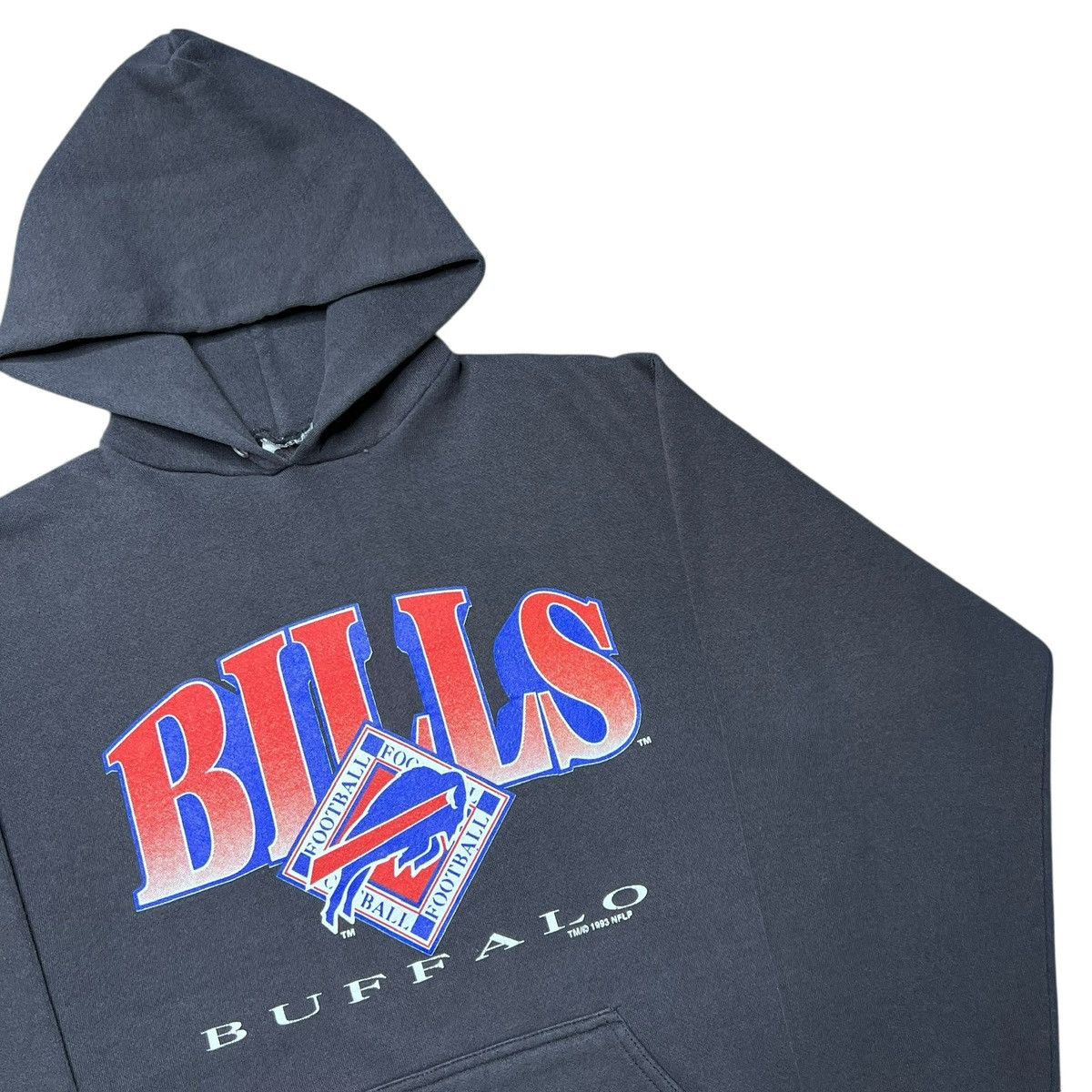 NFL Vintage 90s NFL Buffalo Bills Trench Ultra Spell Out Hoodie Size US L / EU 52-54 / 3 - 14 Thumbnail