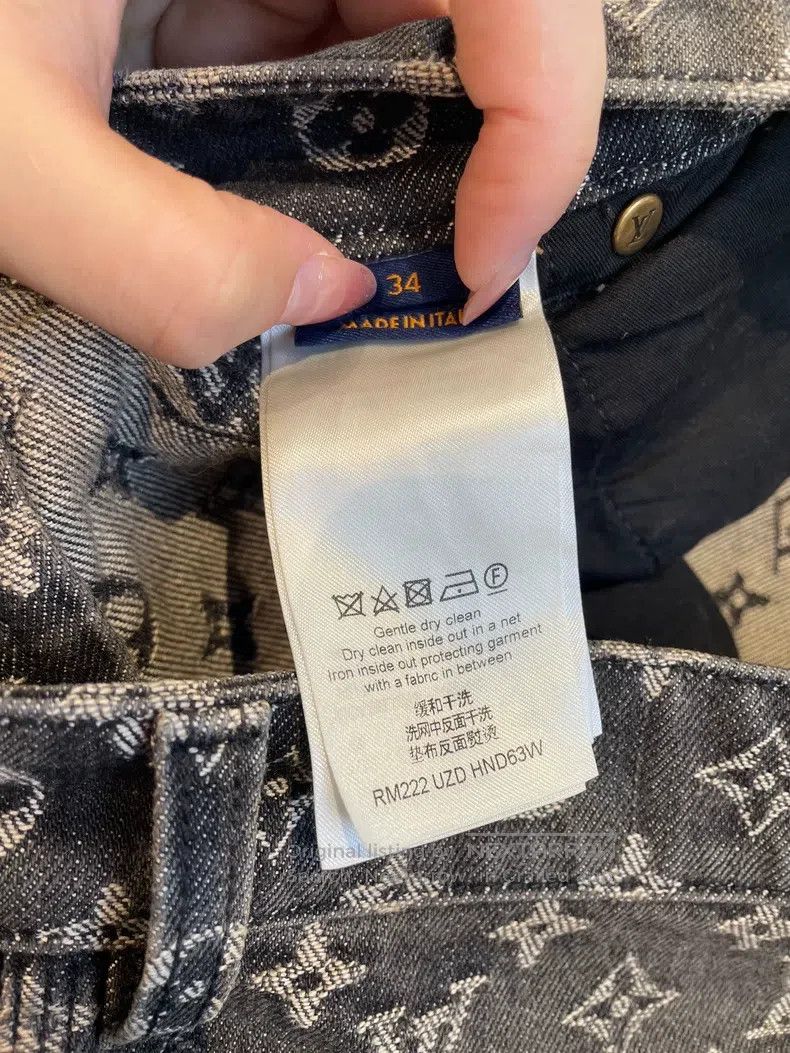Louis Vuitton Louis Vuitton Little red man full logo embroidered jeans Size US 34 / EU 50 - 6 Thumbnail