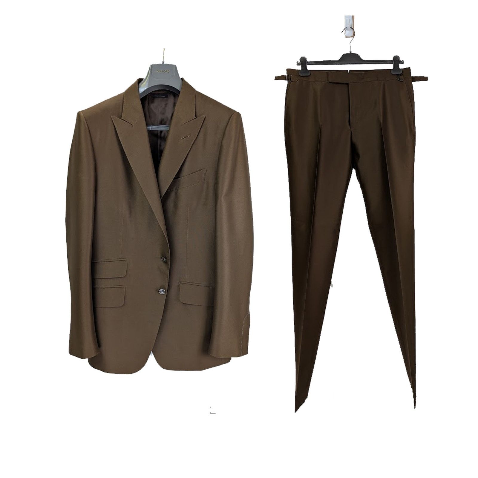 Tom Ford o1rshd1 Men's Suits Blazer Pants in Brown Size US L / EU 52-54 / 3 - 1 Thumbnail