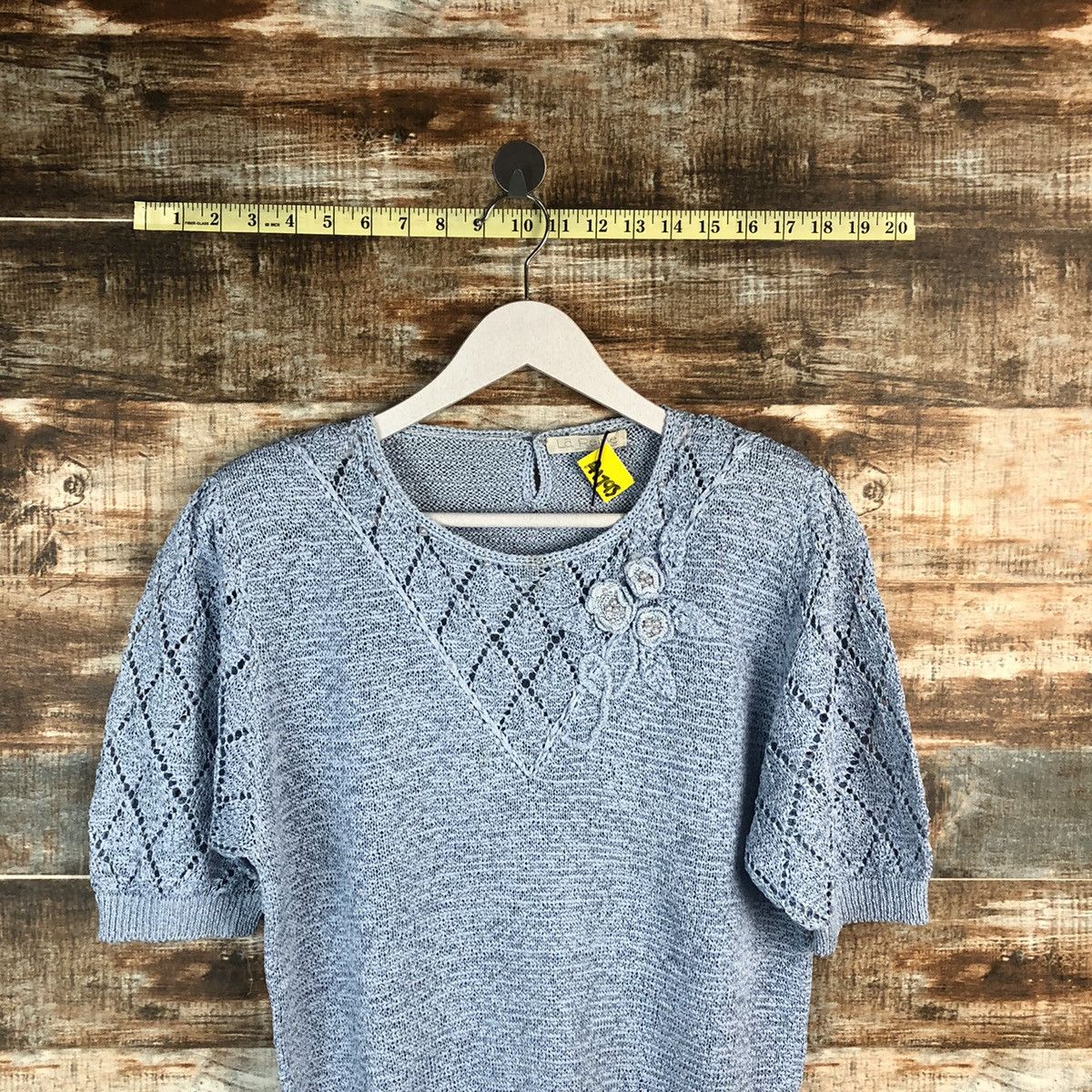 Homespun Knitwear × Japanese Brand La Reine Blue Knitwear #A1793 Size XS / US 0-2 / IT 36-38 - 2 Thumbnail
