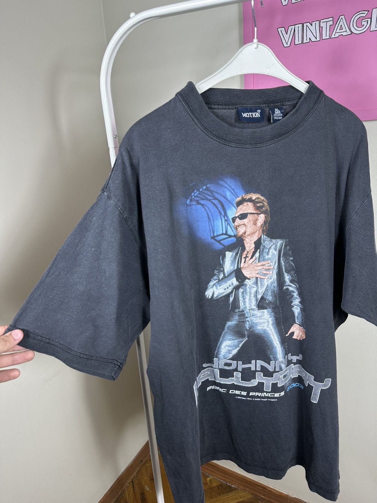 Vintage Rare Johny Hallyday 2003 Vintage T Shirt Size US XL / EU 56 / 4 - 4 Thumbnail