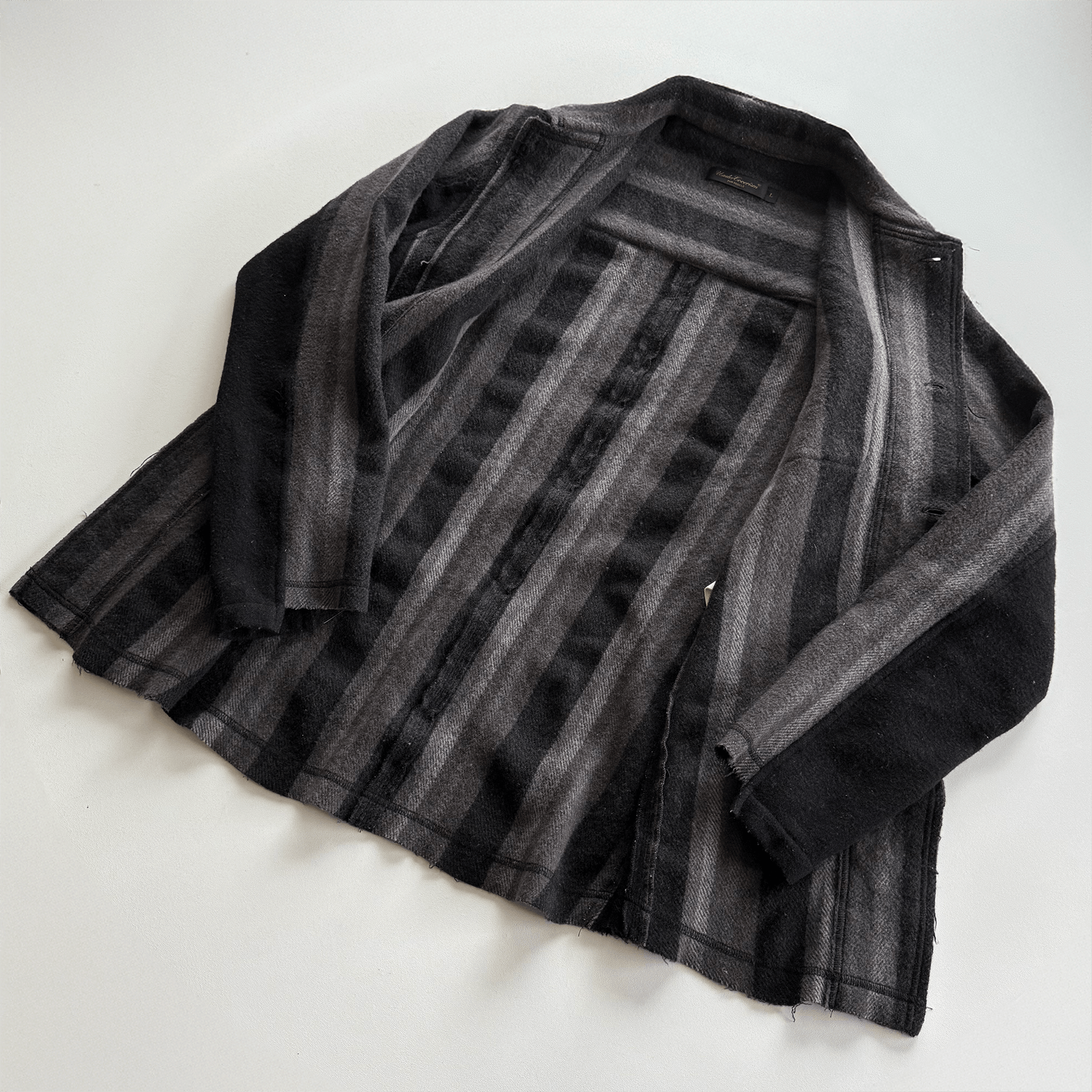 Undercover AW03 Paper Doll Hybrid Reconstructed Wool Overshirt Size US L / EU 52-54 / 3 - 6 Thumbnail