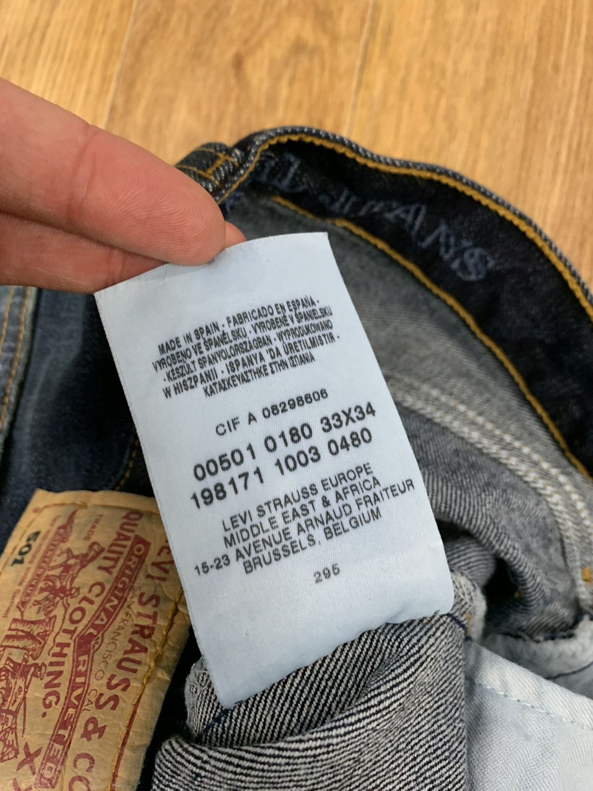 Levi's × Levi's Made & Crafted × Vintage Levi’s Levi Strauss 501 Full Printed Vintage Jeans Size US 33 - 6 Thumbnail