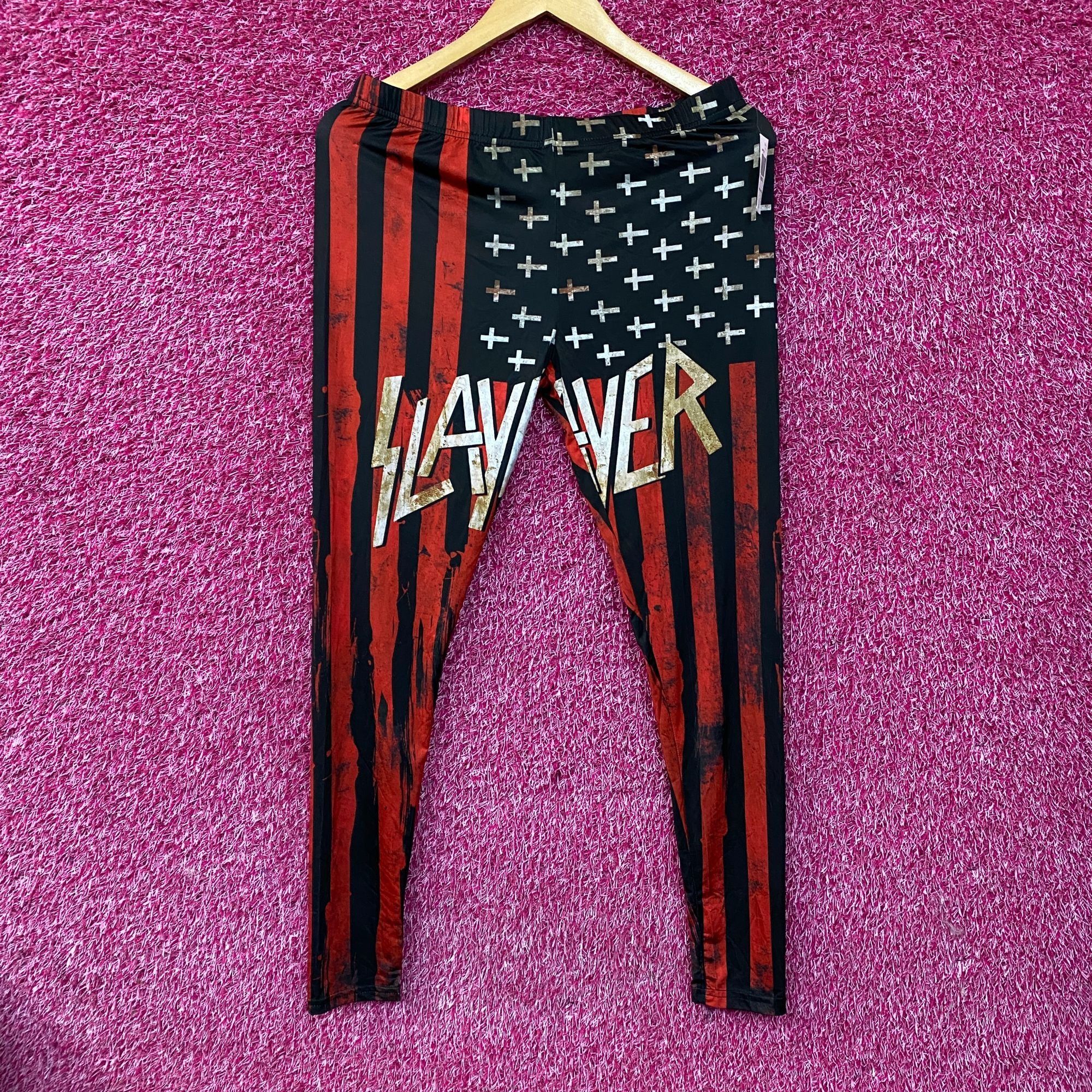 Slayer Iron Fist x Slayer Heavy Metal Band Leggings Large Size 30" / US 8 / IT 44 - 1 Thumbnail