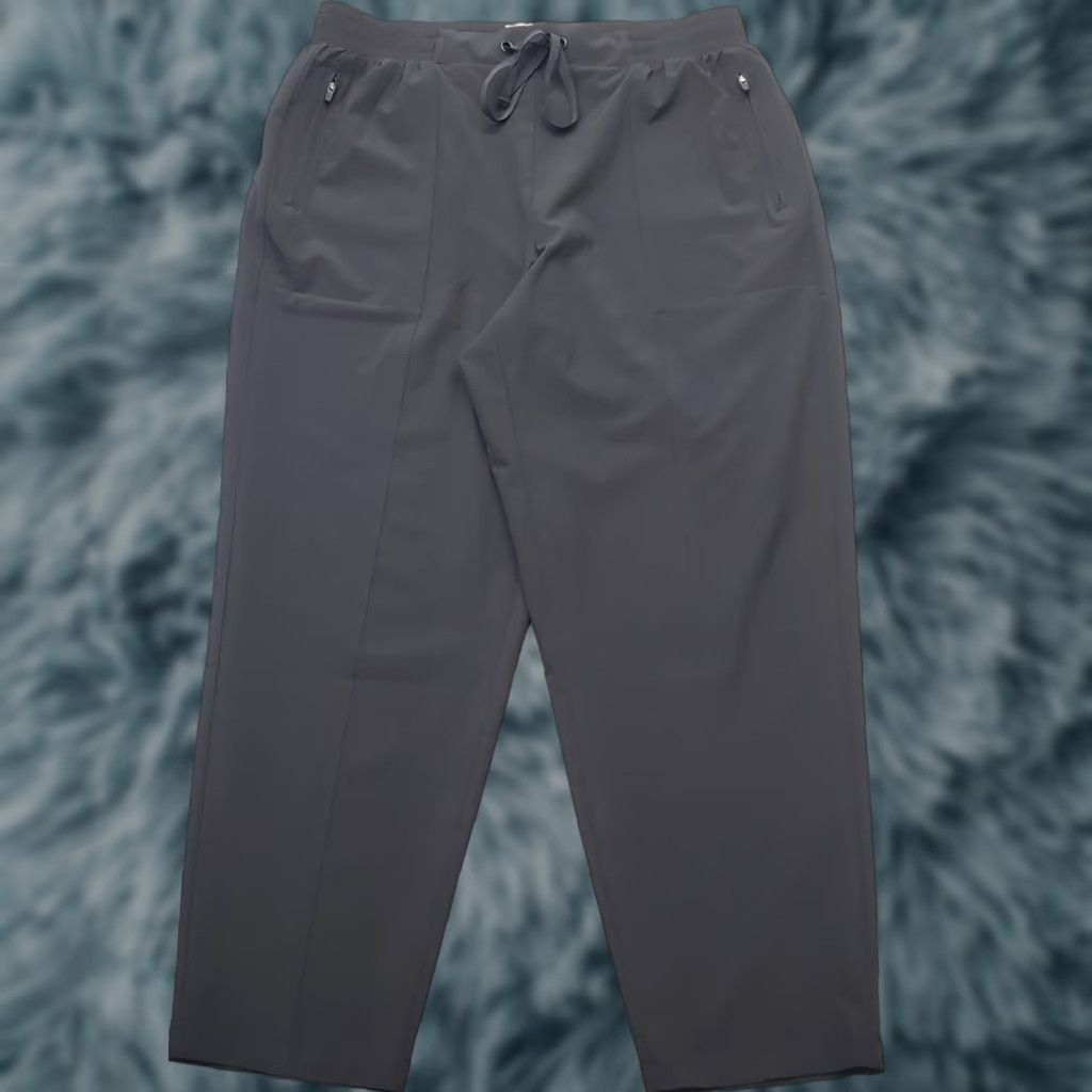 Lou & Grey Lou & Grey Sweatpants Womens Size L Black Stretch Drawstring Waist Straight Leg Size 36" / US 14 / IT 50 - 1 Thumbnail