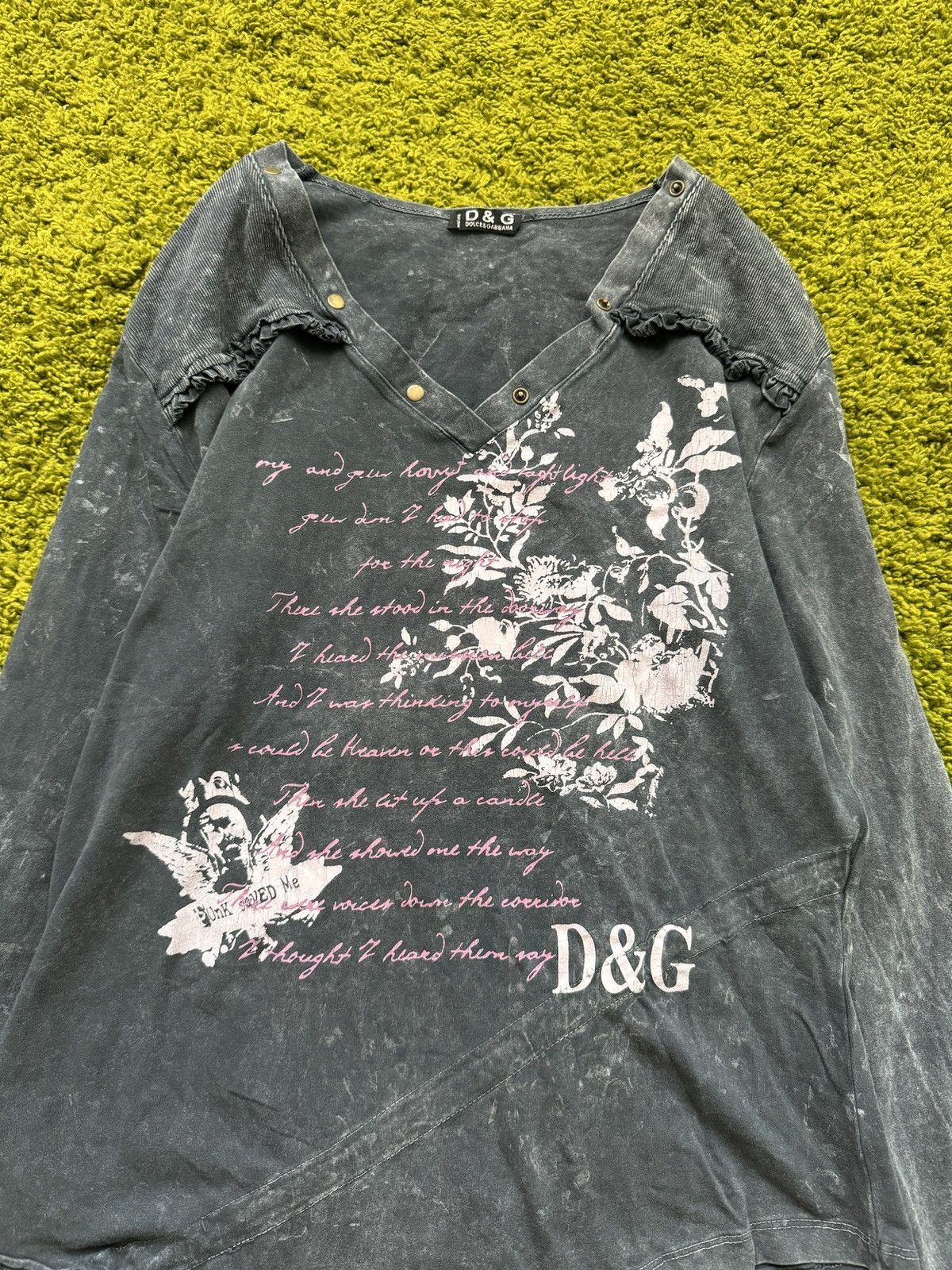 Dolce & Gabbana × Vintage Dolce & Gabbana D&G vintage Y2K washed longsleeve Size S / US 4 / IT 40 - 3 Thumbnail