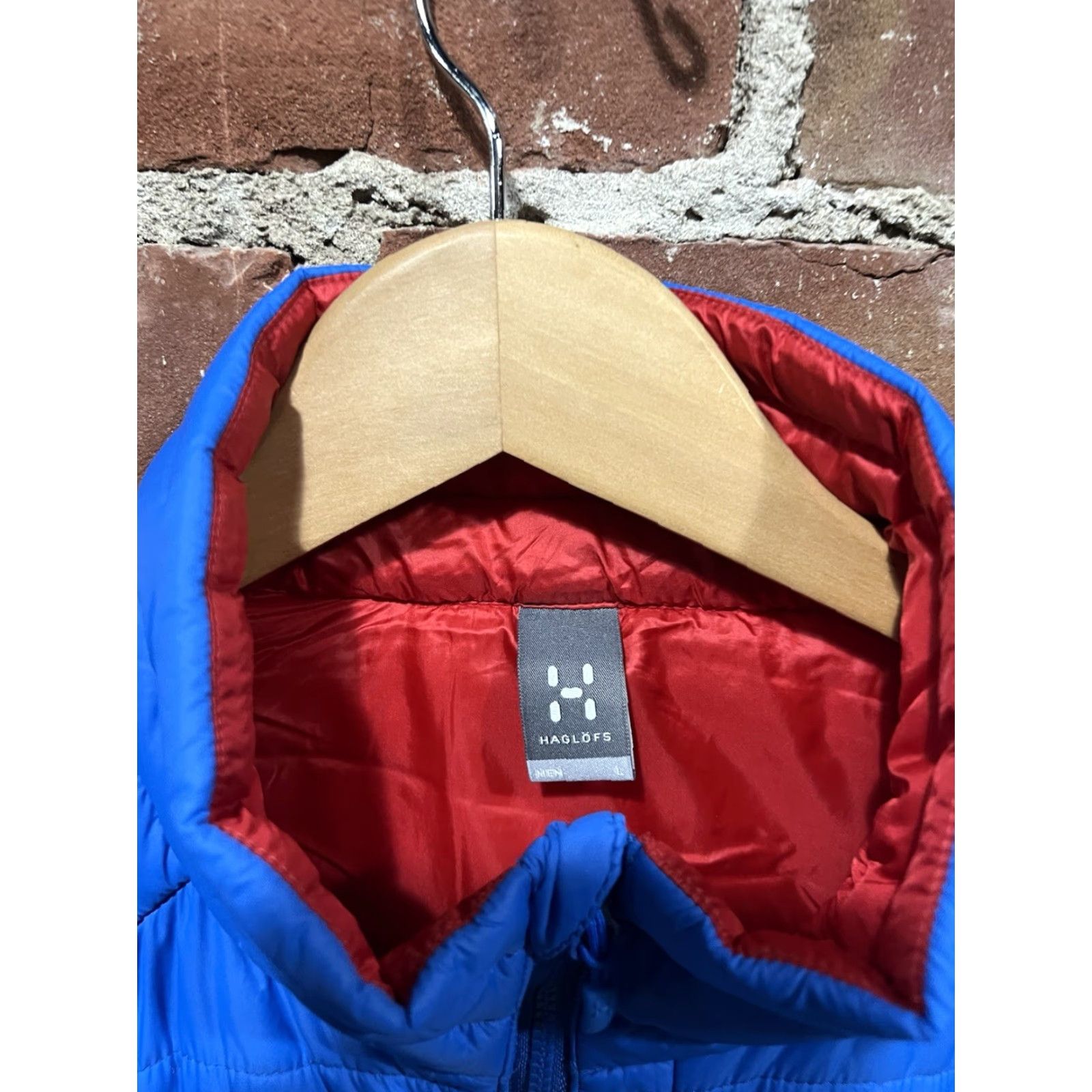 Vintage Haglöfs Women Jacket L Blue Puffer Lightweight Full Zip Mock Neck Size L / US 10 / IT 46 - 3 Thumbnail