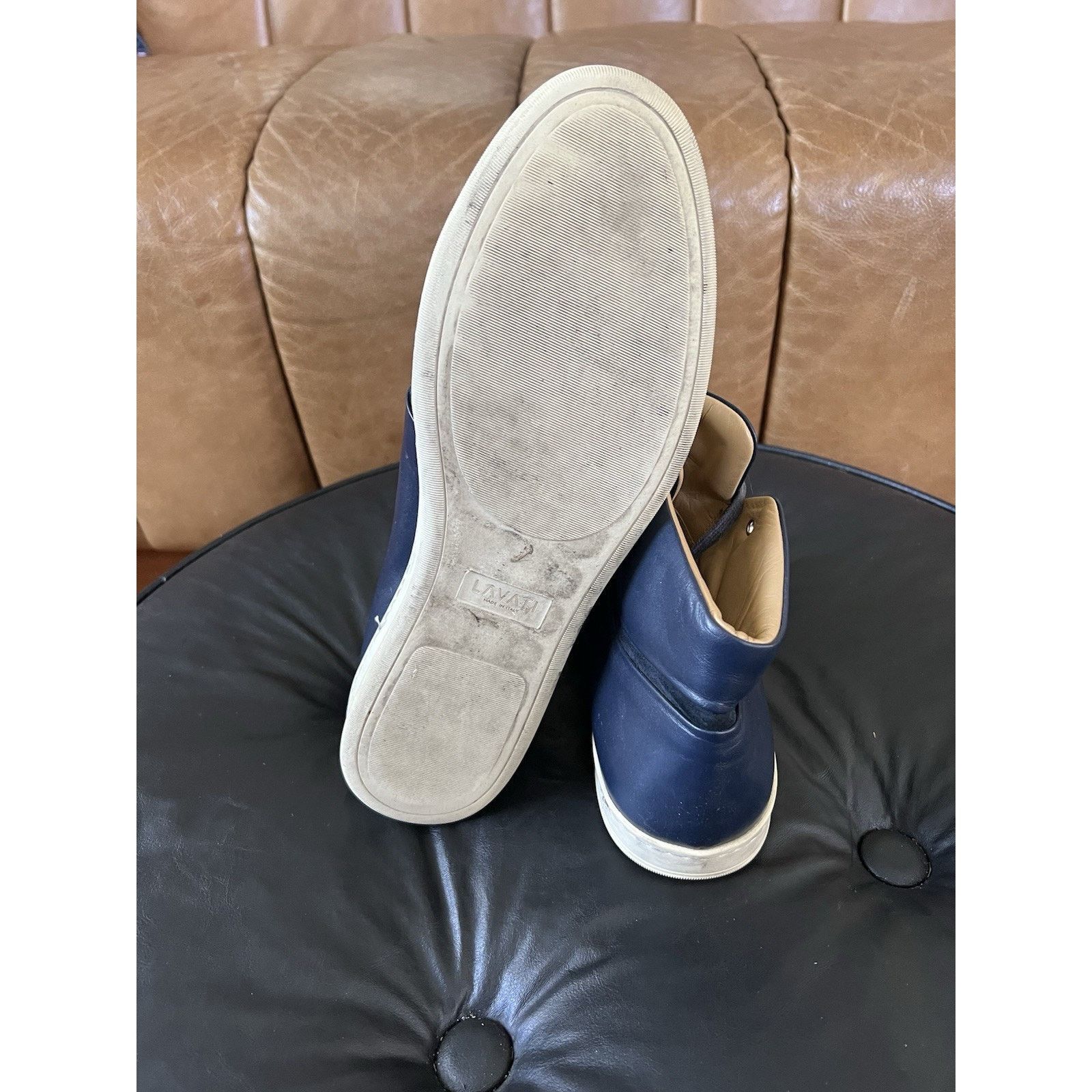 Other LAVATI Navy-Mid | NAVY Italian Leather Shoes US 11 Size US 11 / EU 44 - 7 Thumbnail