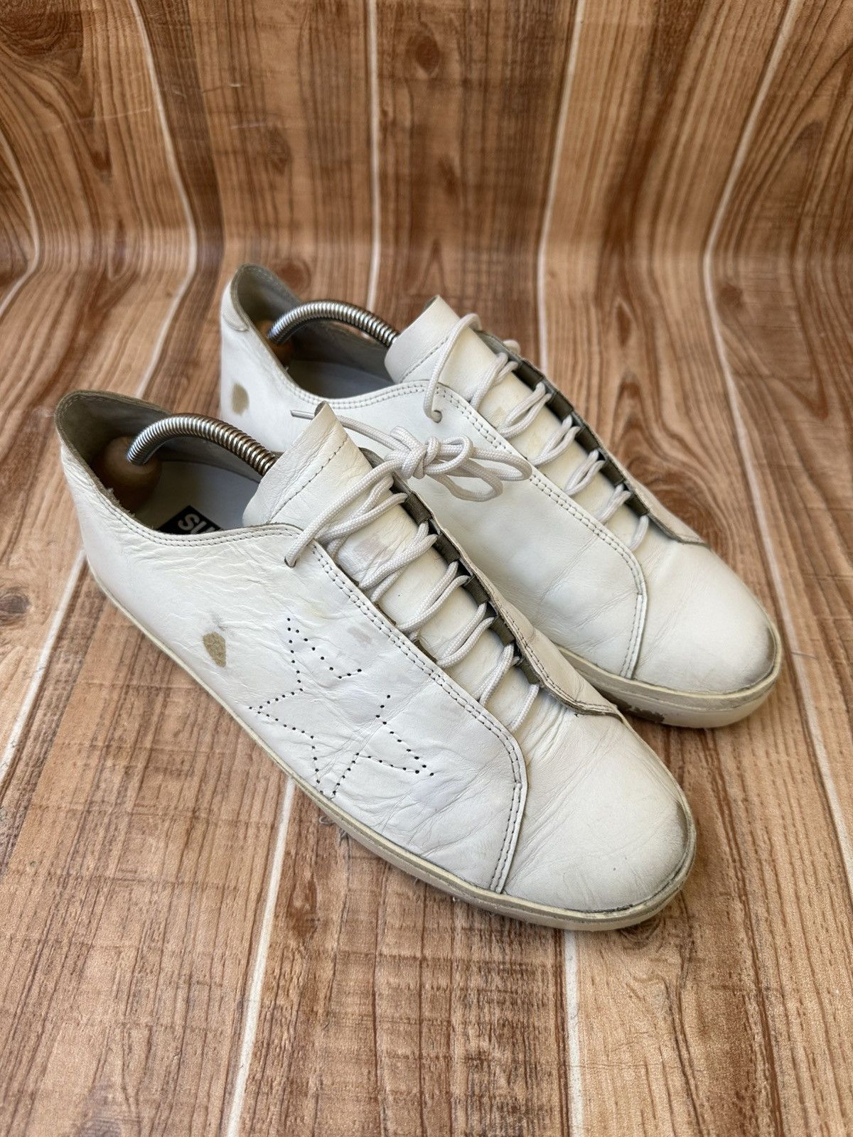 Golden Goose Golden Goose GGDB Superstar White Leather Lowtop Sneaks Size US 9 / EU 42 - 4 Thumbnail