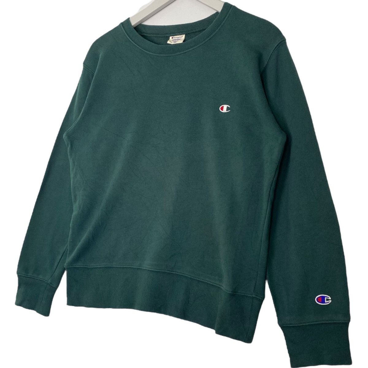 Vintage Vintage Champion Crewneck Sweatshirt Green Size S Size US S / EU 44-46 / 1 - 2 Thumbnail