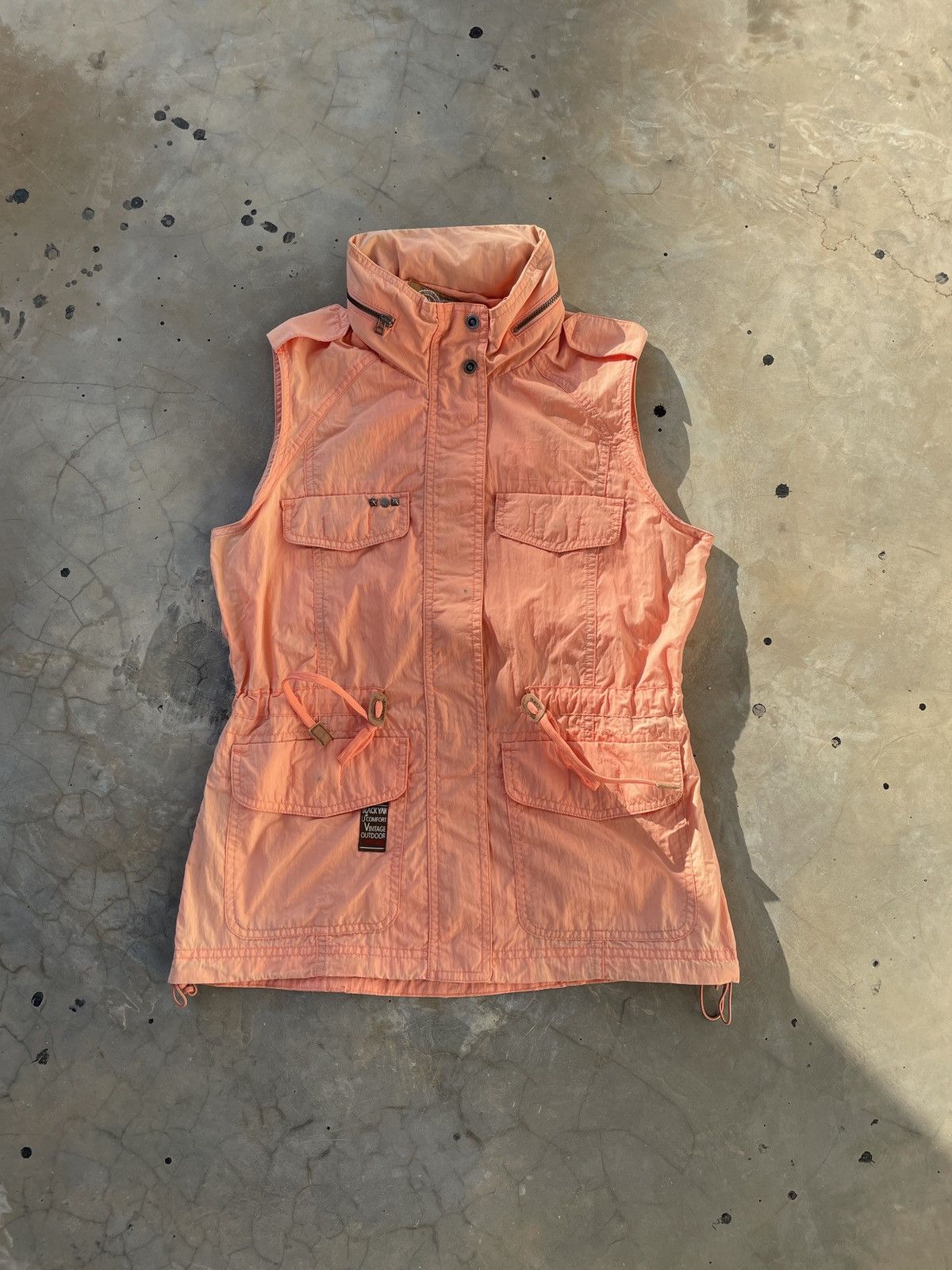 BLACKYAK × Vintage Black Yak Utility Outdoor Hooded Sleeveless Vest Zip Jacket Size S / US 4 / IT 40 - 1 Thumbnail