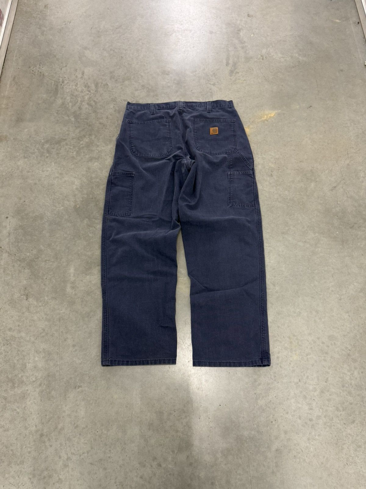 Carhartt Carhartt Dungaree Navy Carpenter Pants 2000s Utility Union Size US 33 - 8 Thumbnail