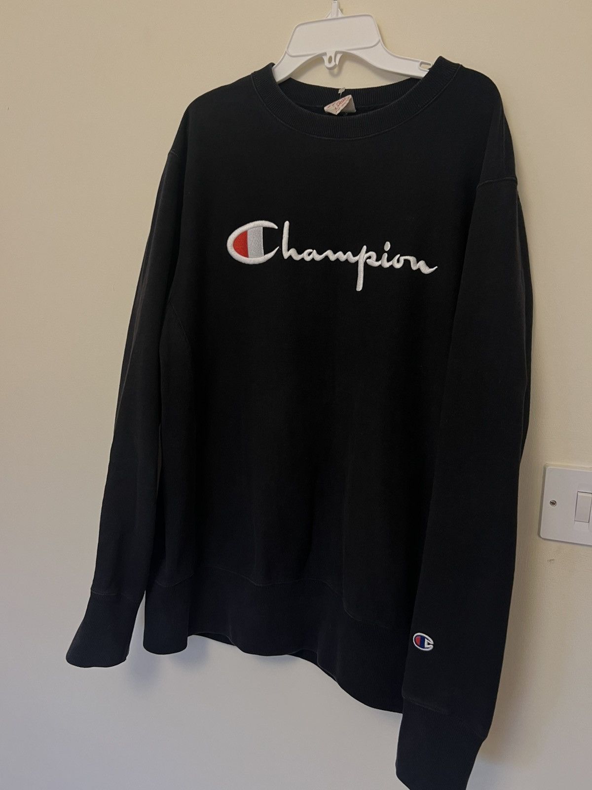 Vintage Rare Champion Nau Hoodie Big Logo Size US L / EU 52-54 / 3 - 1 Thumbnail