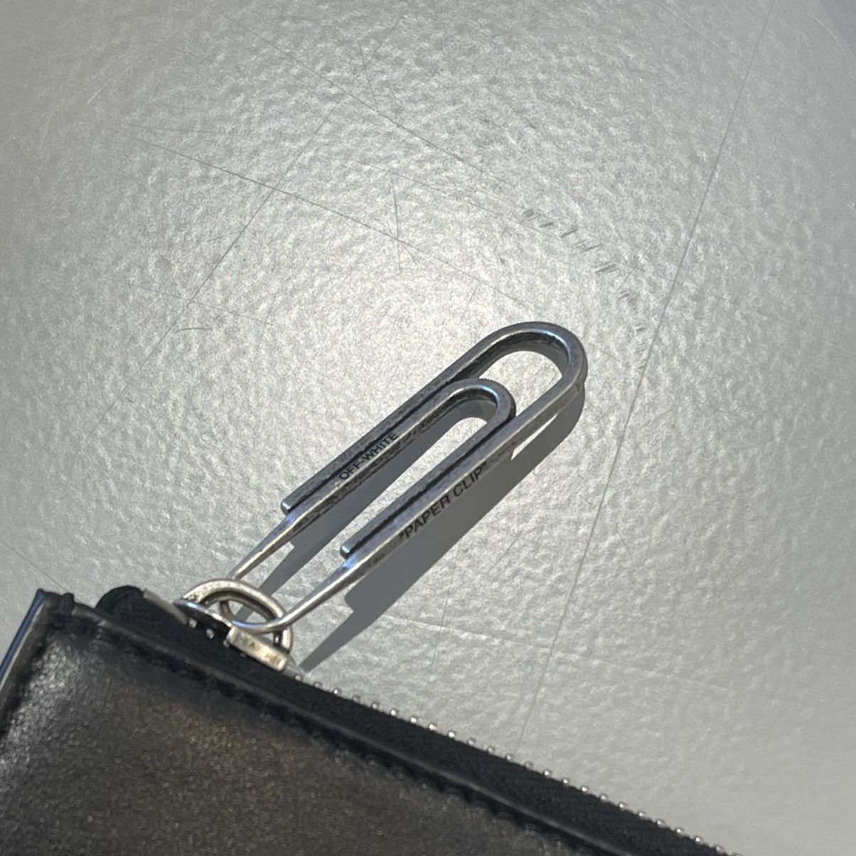 Off-White OFF WHITE Leather Quote Zip Pouch Size ONE SIZE - 3 Thumbnail