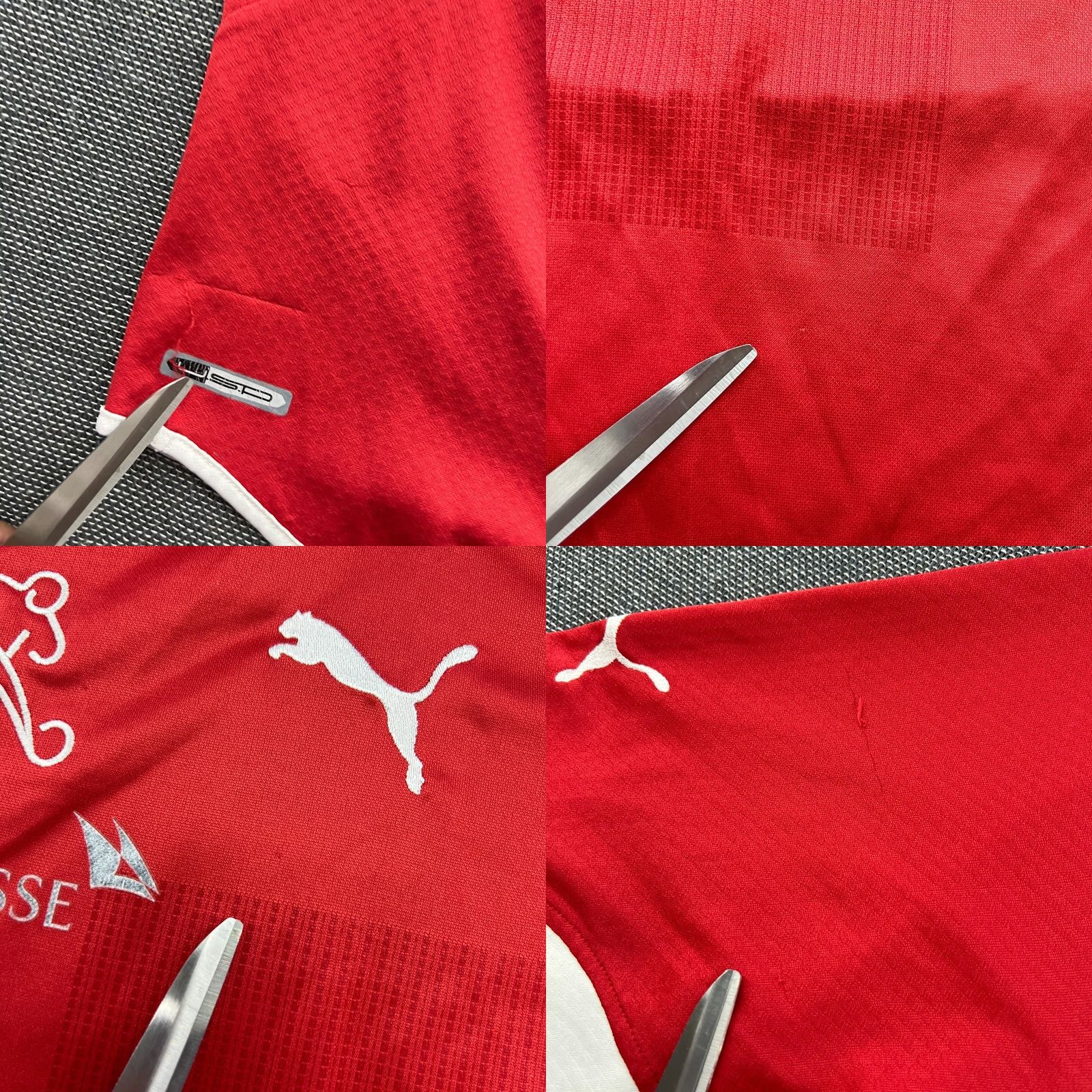 Puma PUMA Shirt Red Switzerland 2010 2011 Home Football Behrami #11 Jersey Mens 2XL Short Sleeve Jersey Shirt Red 2XL Mens Football Sports Jersey Size US XXL / EU 58 / 5 - 8 Thumbnail