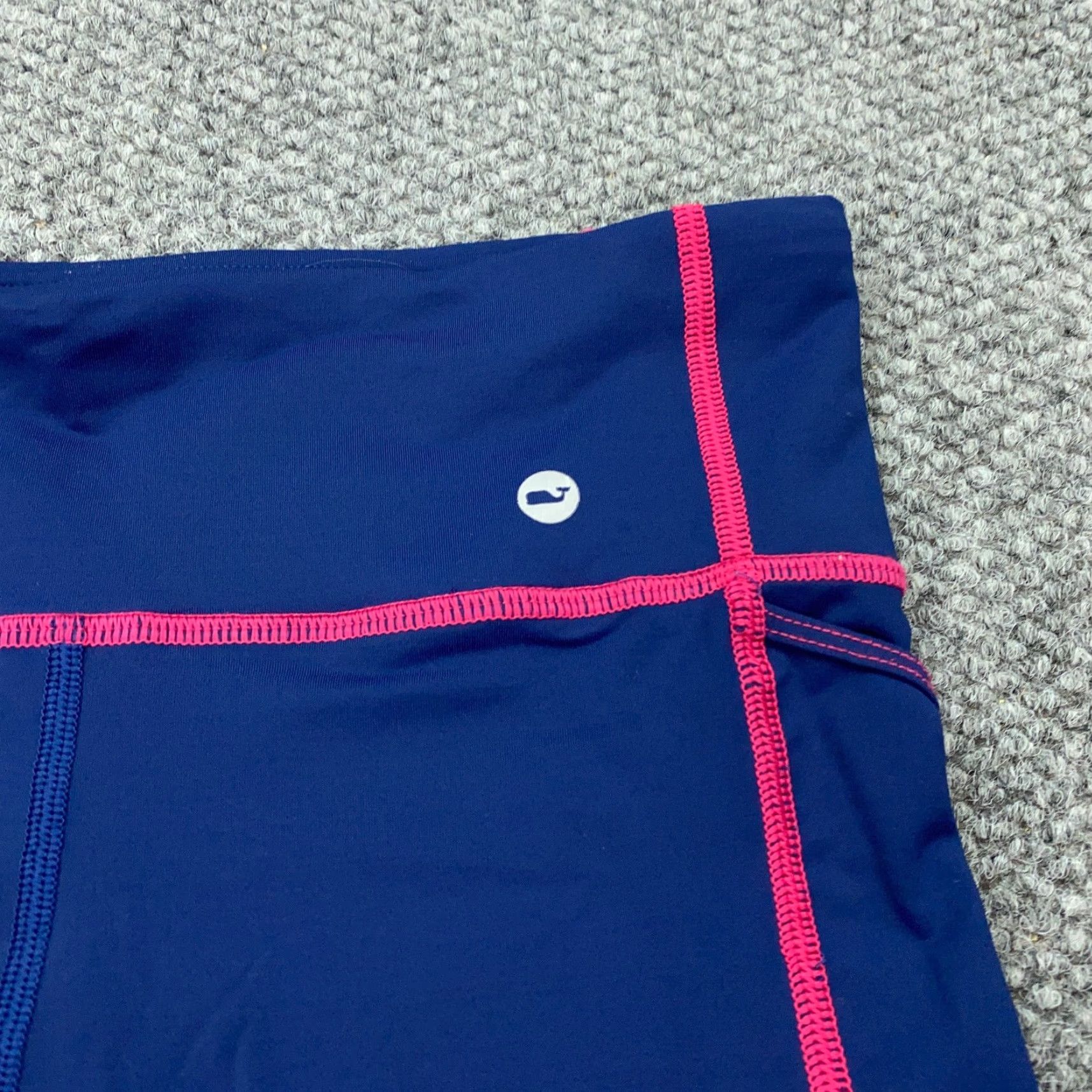 Vineyard Vines Vineyard Vines Leggings Womens Small Blue Capri Stretch Athleisure Performance Size 28" / US 6 / IT 42 - 2 Thumbnail