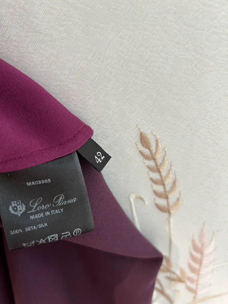 Loro Piana LORO PIANA Purple silk shirt Size M / US 6-8 / IT 42-44 - 6 Thumbnail