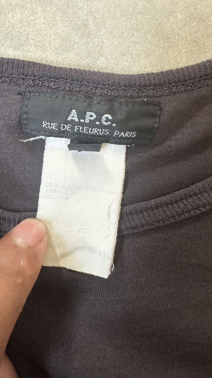 A.P.C. VINTAGE A.P.C. WELLWORN LONG SLEEVE TEE Size US M / EU 48-50 / 2 - 6 Thumbnail