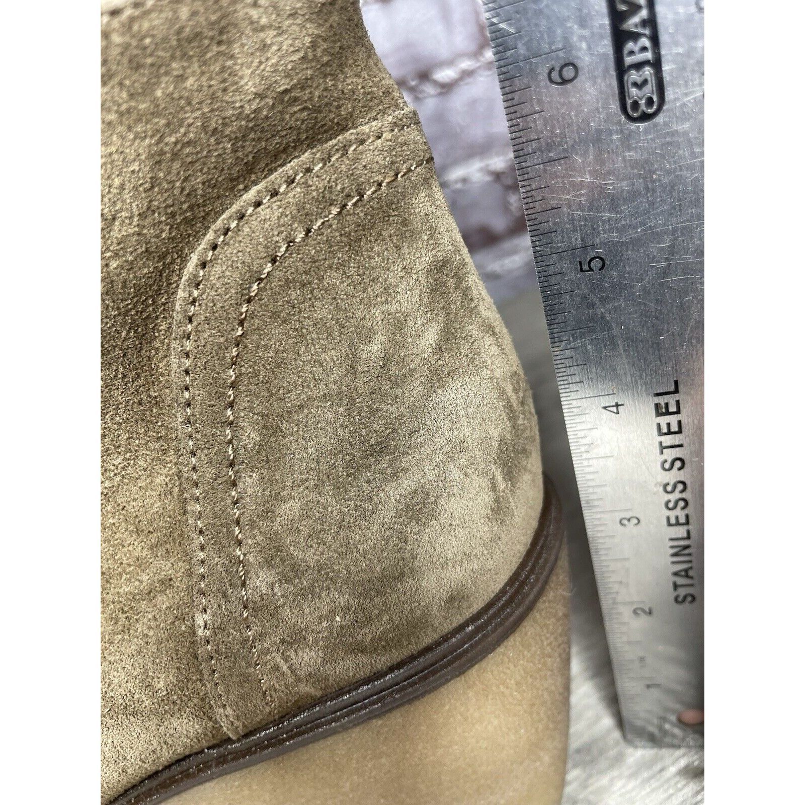Other TONI PONS Winter Taupe Suede Ankle High Top Lace Heel Bootie Size US 10.5 / IT 40.5 - 17 Thumbnail