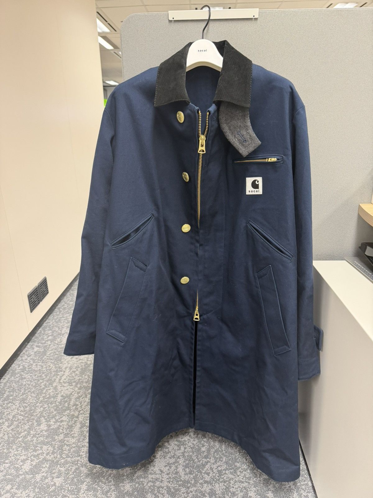 Sacai Sacai x Carhartt WIP Duck Coat Blue size 2 Size US M / EU 48-50 / 2 - 7 Thumbnail