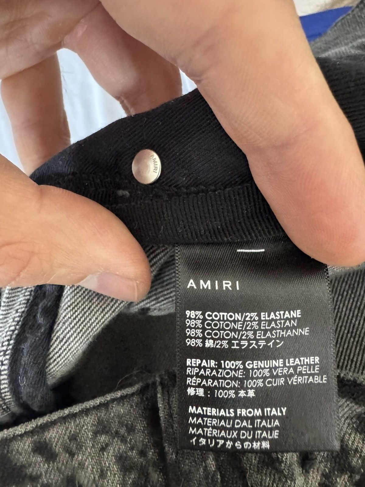 Amiri Amiri Mx1 Skinny Jeans Snake Skin Denim Pant Distressed Rare Size US 30 / EU 46 - 8 Thumbnail