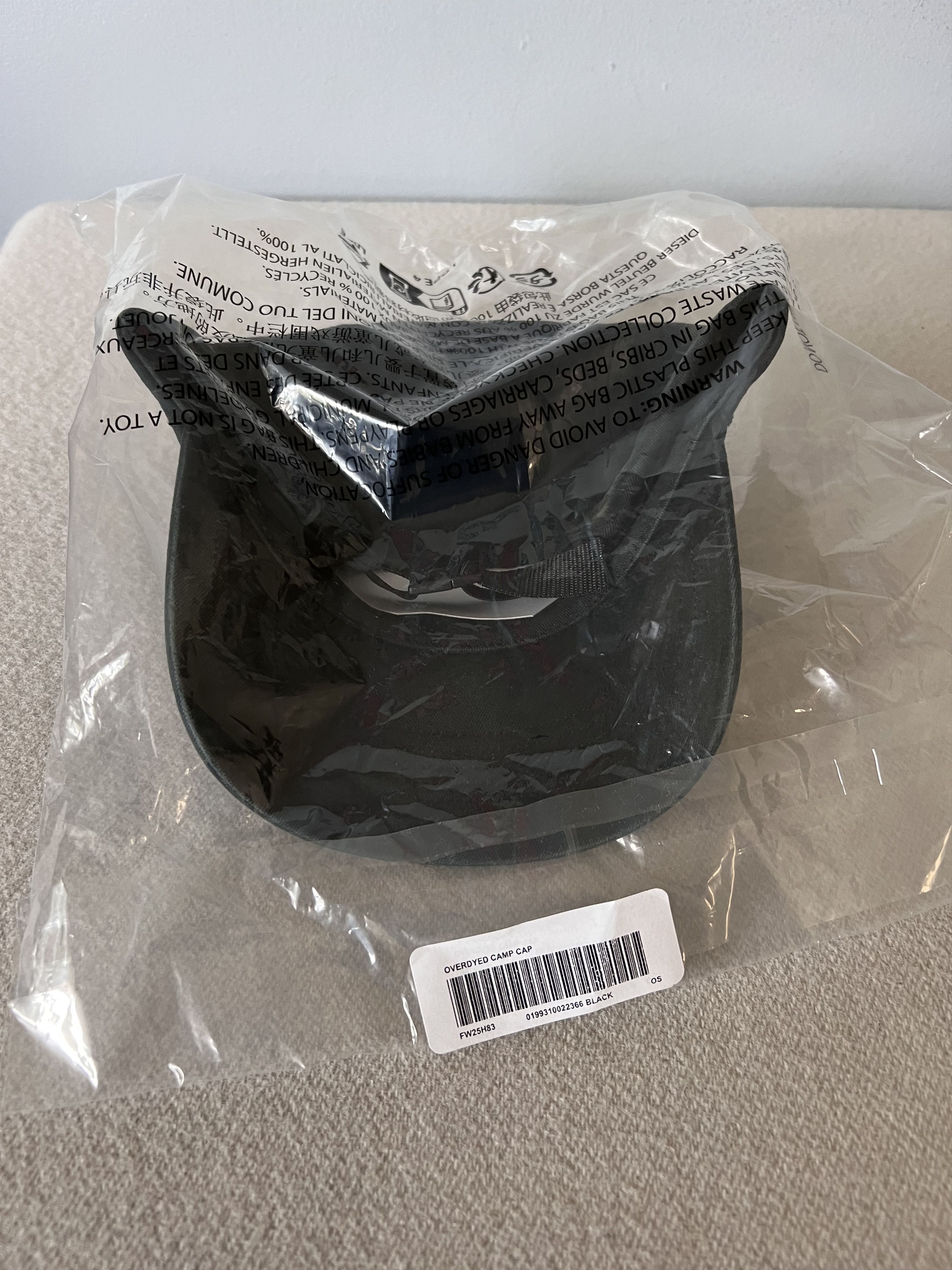 Supreme Supreme Overdyed Camp Cap in Black Size ONE SIZE - 3 Thumbnail