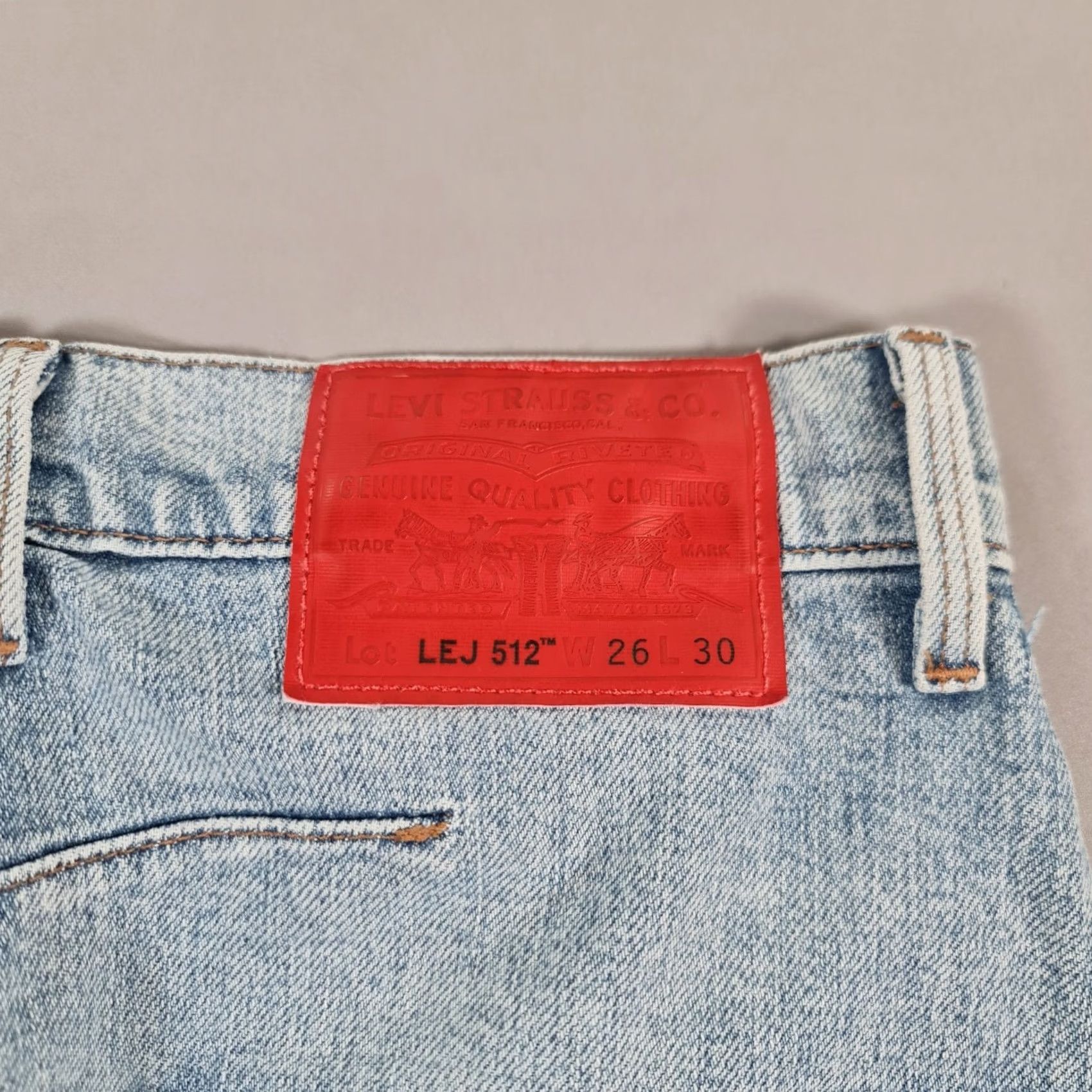Levi's Levi's Engineered Jeans Mens Blue W26 L30 Twisted Leg Premium Den​im Size US 26 / EU 42 - 3 Thumbnail