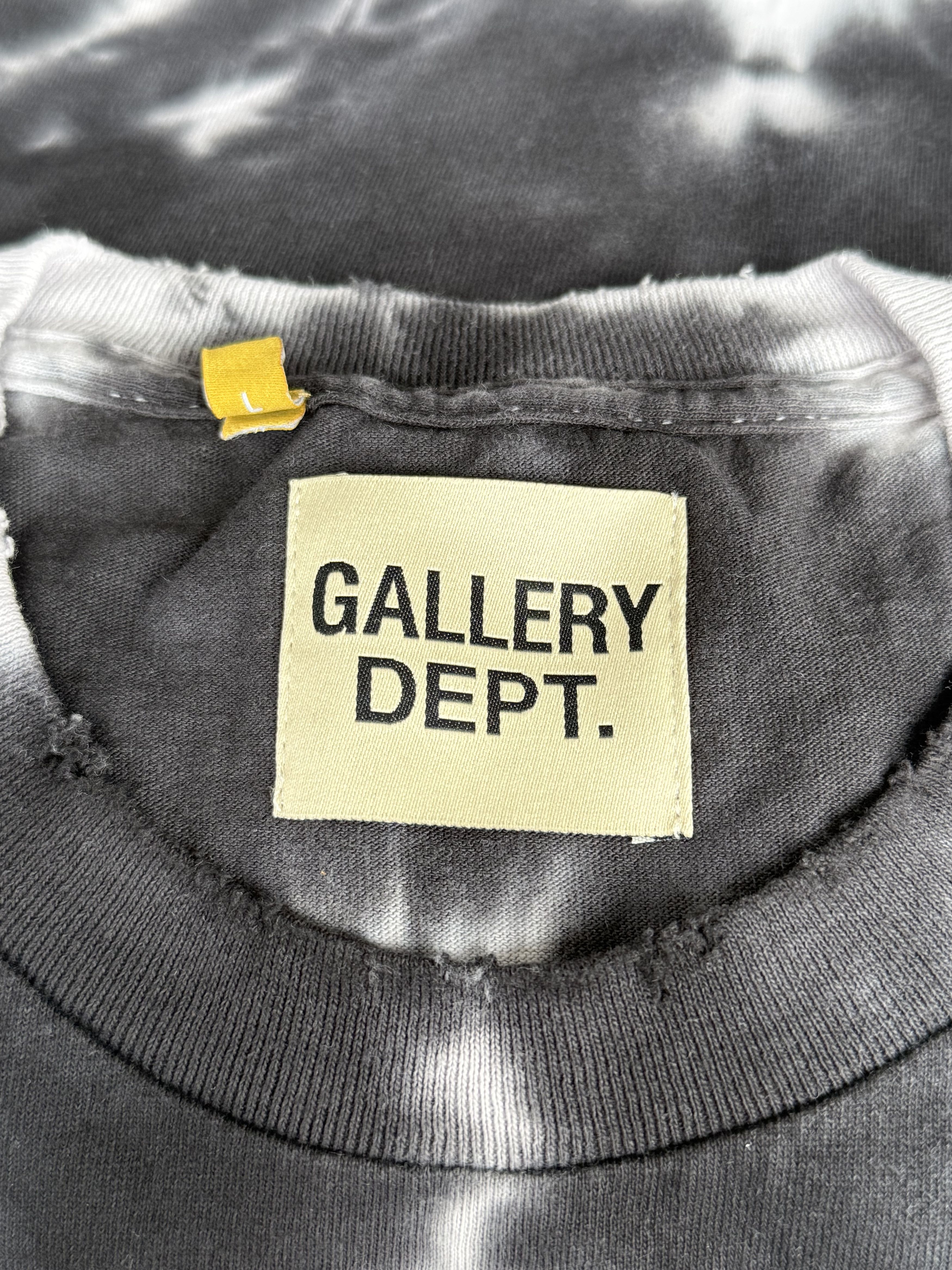 Gallery Dept. Gallery Dept Black & White Tie-Dye Gradient Logo T-Shirt Size US M / EU 48-50 / 2 - 3 Thumbnail