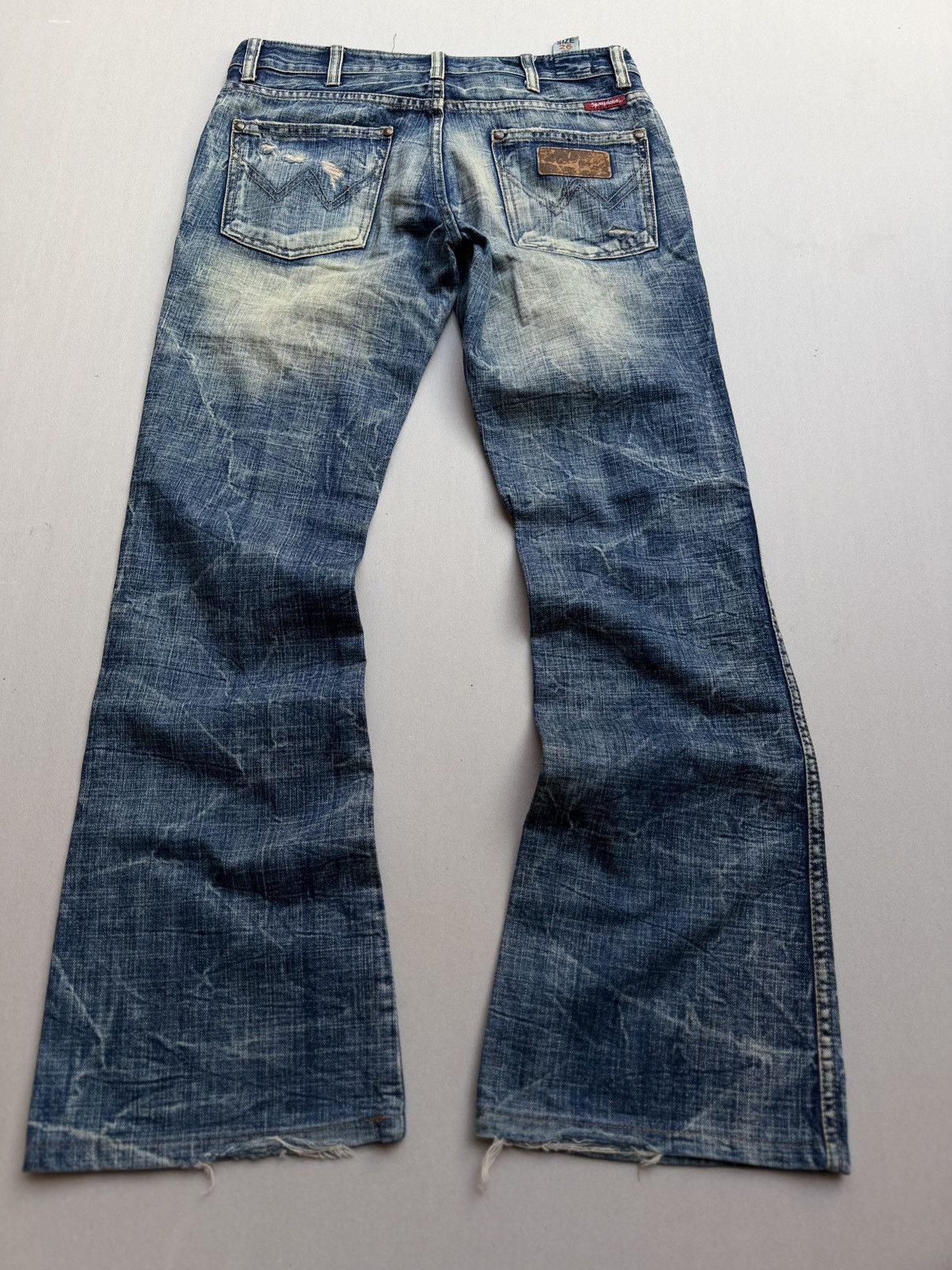Japanese Brand 5pm Lace up flare jeans Size US 26 / EU 42 - 4 Thumbnail