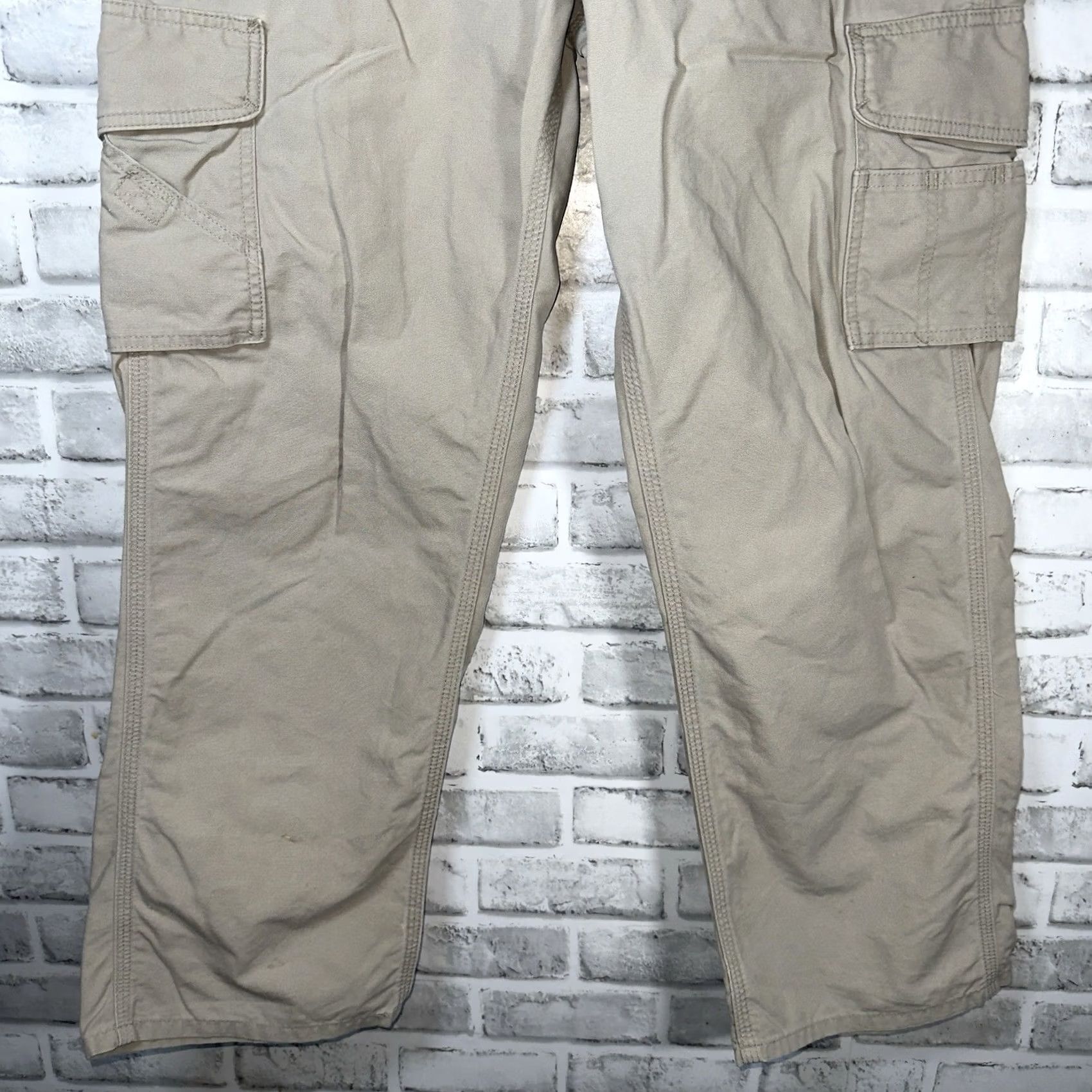 Carhartt Carhartt Cargo Pants Mens Size 34x30 Beige 100% Cotton Size US 34 / EU 50 - 3 Thumbnail