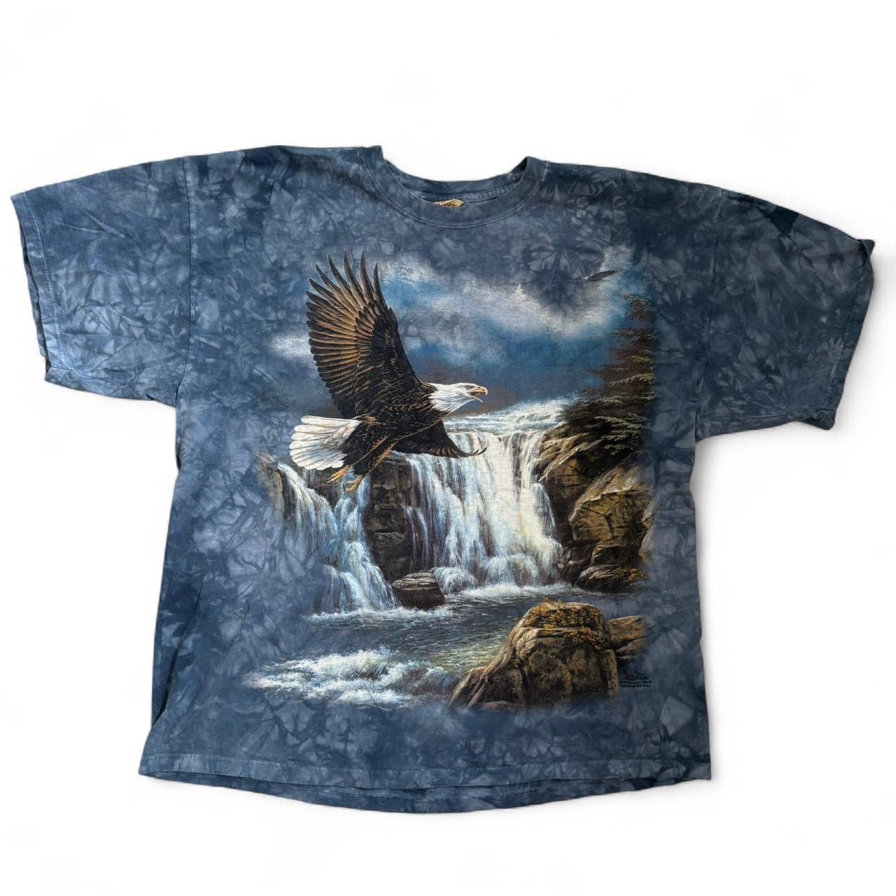 The Mountain Vintage The Mountain blue Tie-Dye Eagle T-Shirt Size US XL / EU 56 / 4 - 1 Thumbnail