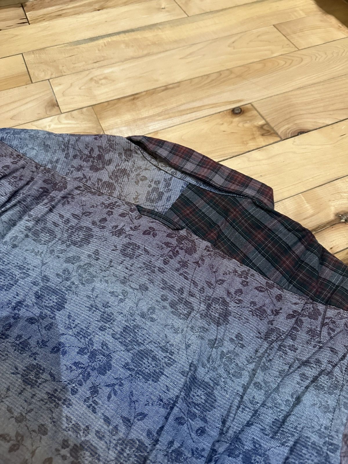 Engineered Garments Patchwork Plaid Floral Long Sleeve Button Up Shirt Size US M / EU 48-50 / 2 - 5 Thumbnail