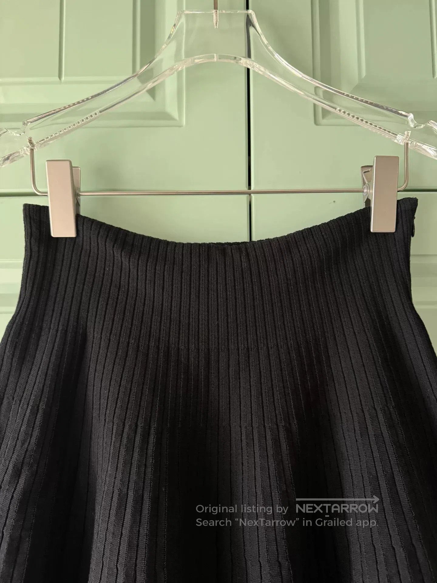 Dior Christian Dior Black Pleated Tulle Skirt. Size 39" - 5 Thumbnail