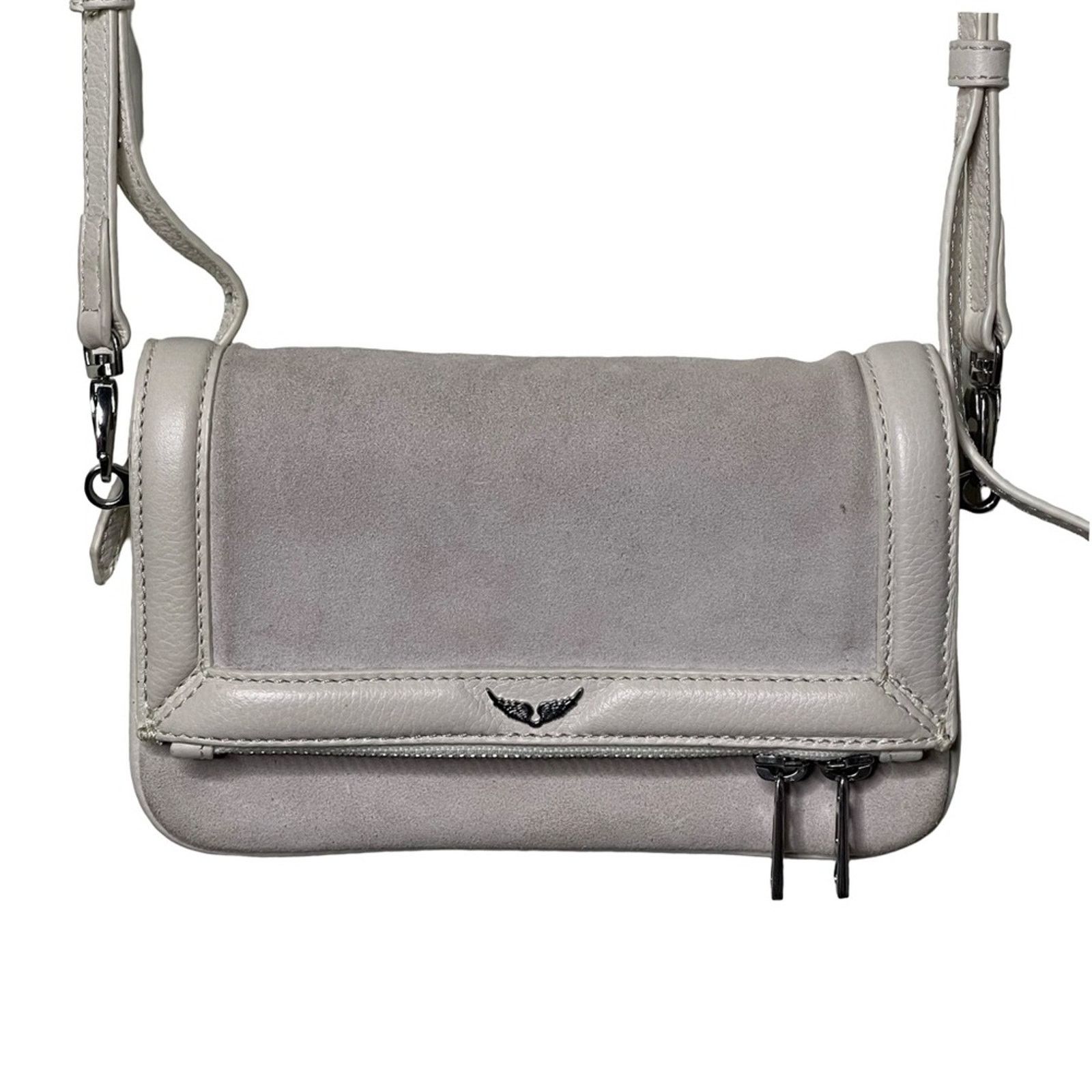Zadig & Voltaire Zadig & Voltaire Rock Nano Novel Bag Flash stone washed whit Size ONE SIZE - 2 Thumbnail