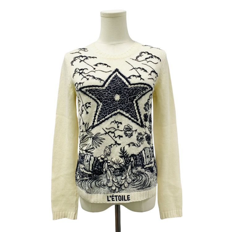 Dior Dior Star Embroidery Knit Sweater Size 36 Size XS / US 0-2 / IT 36-38 - 1 Thumbnail