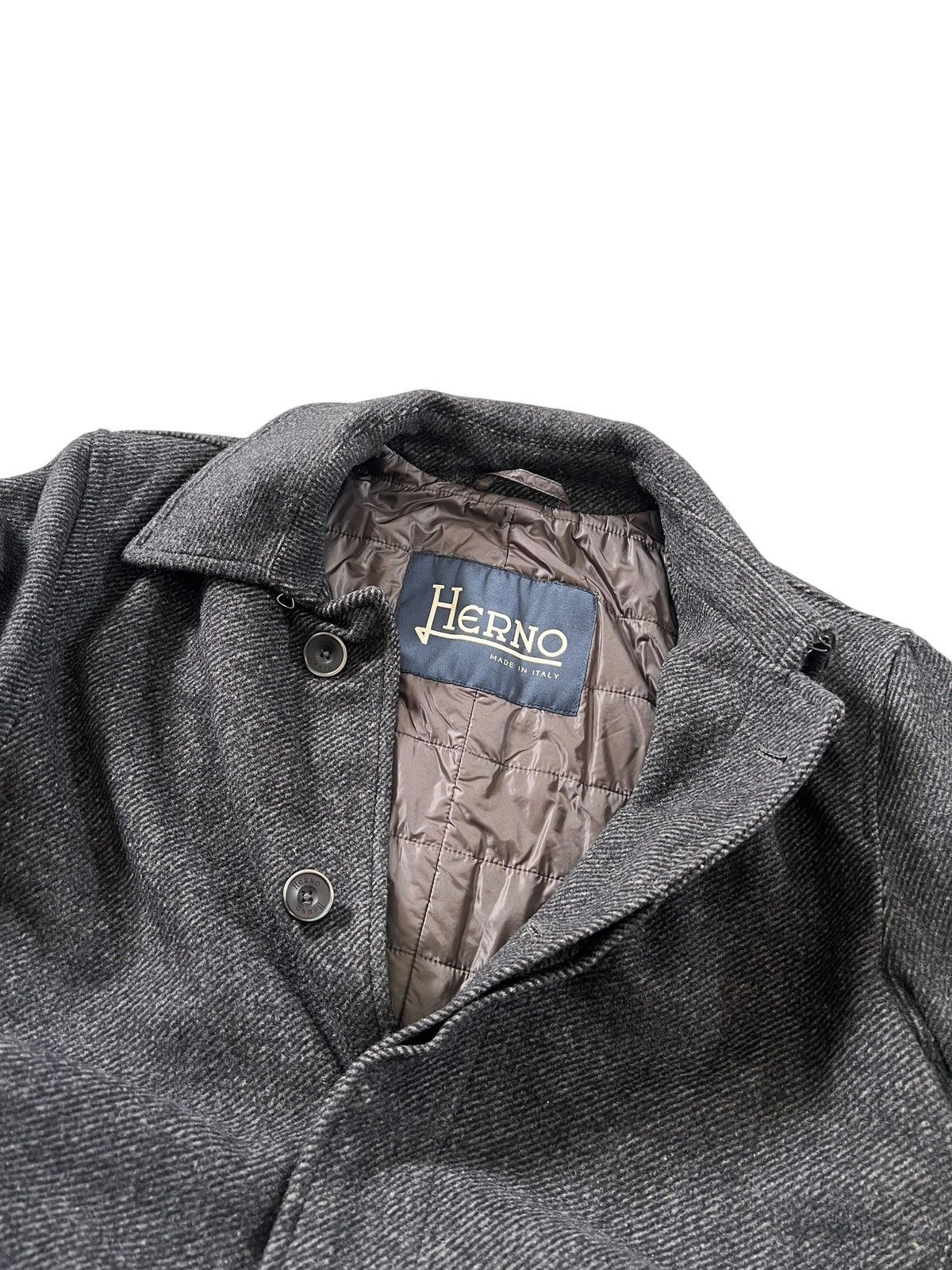 Herno Herno Puffer Lining Wool Long Coat Size US L / EU 52-54 / 3 - 9 Thumbnail
