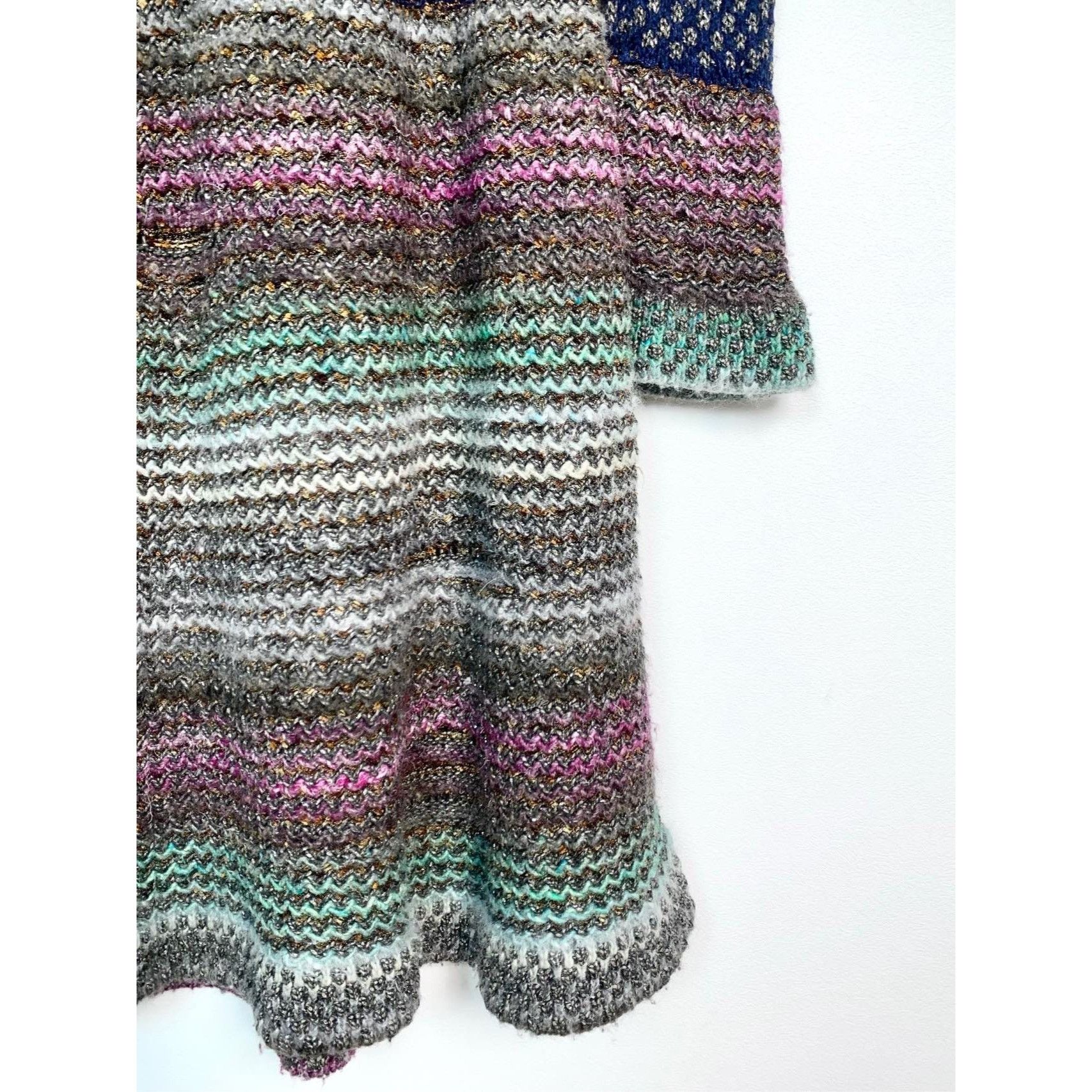 Chanel Chanel Womens Multicolor Jacquard Long-Sleeve Knit Dress Wit Size S / US 4 / IT 40 - 4 Thumbnail