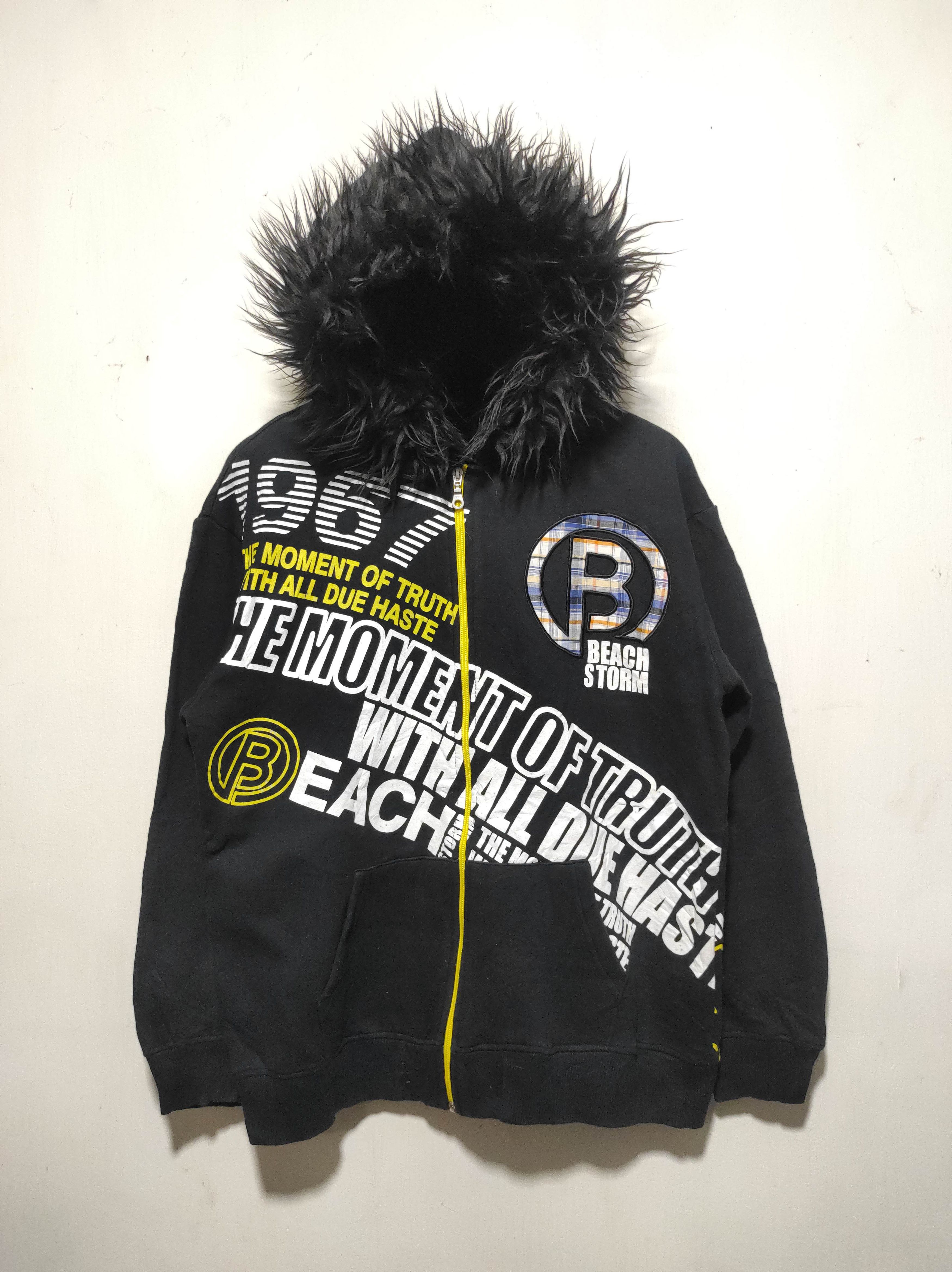 If Six Was Nine Detective Struct Black Zipper Fur Hoodie i6w9 Lgb Style Size US L / EU 52-54 / 3 - 3 Thumbnail