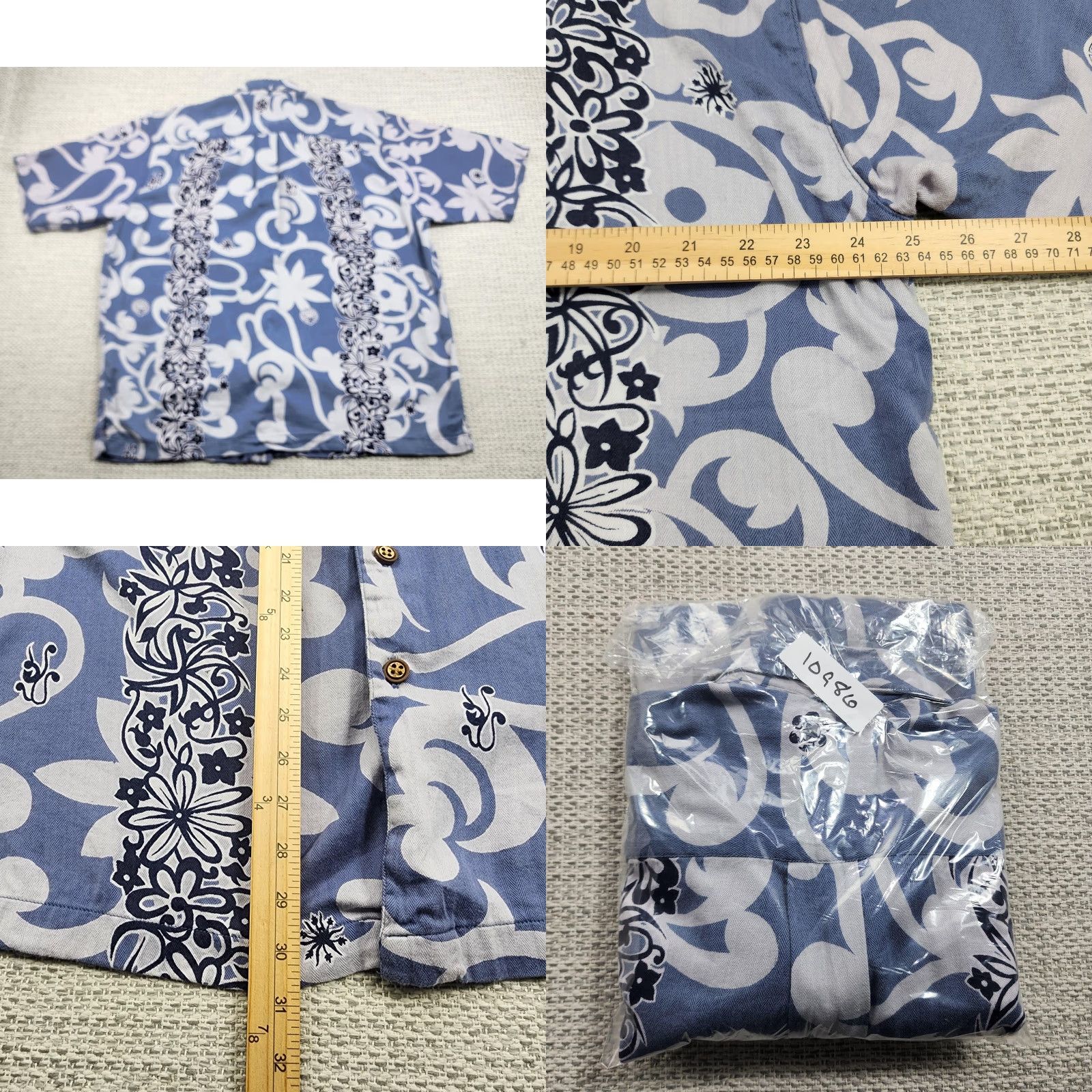 Slowear VINTAGE Colo Wear Hawaiian Shirt Mens Large Blue Aloha Camp Button Up Rayon Blend Shirt Size US L / EU 52-54 / 3 - 8 Thumbnail