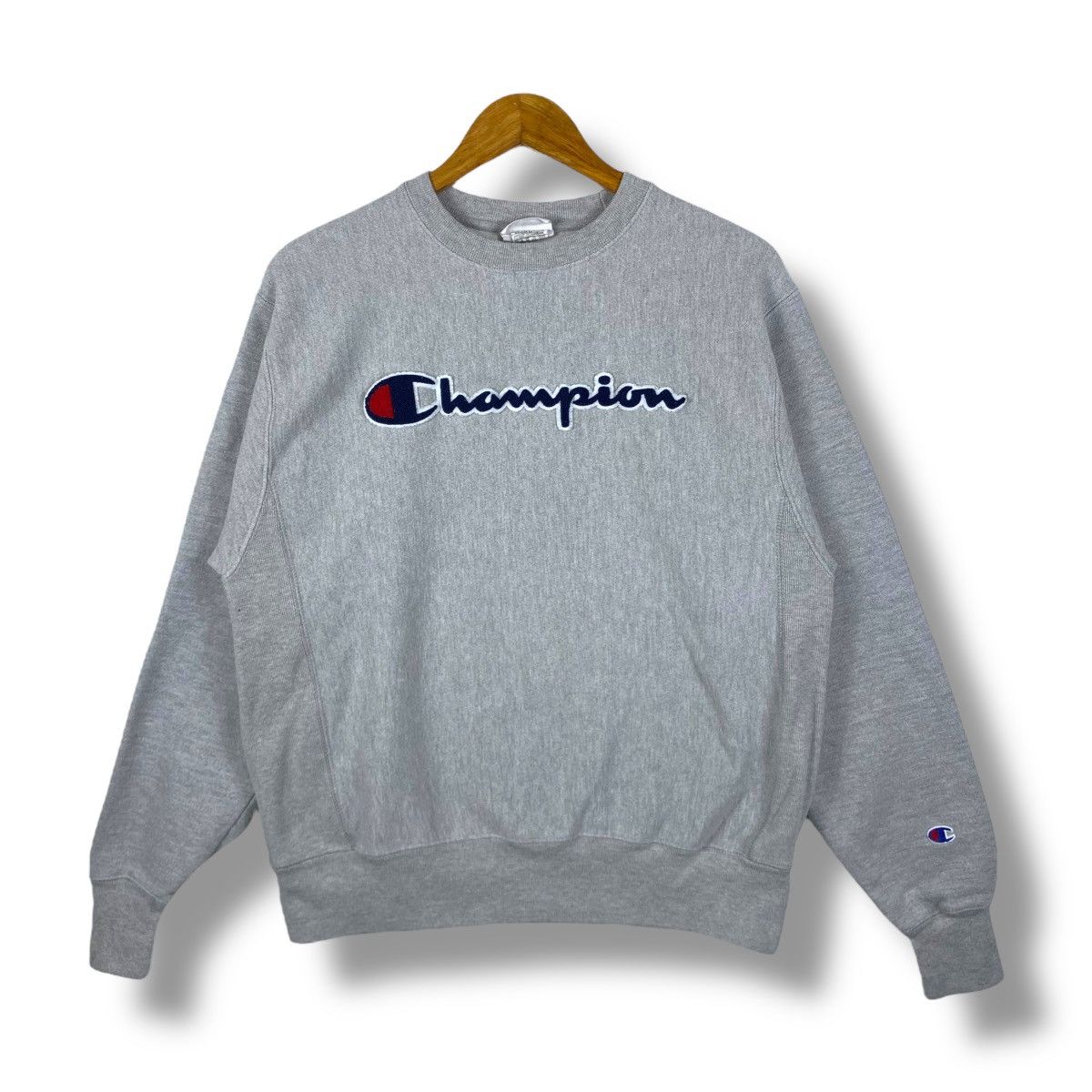 Champion × Vintage Vintage 00's CHAMPION Reverse Weave Embroidery Logo Crewneck Size US M / EU 48-50 / 2 - 1 Thumbnail