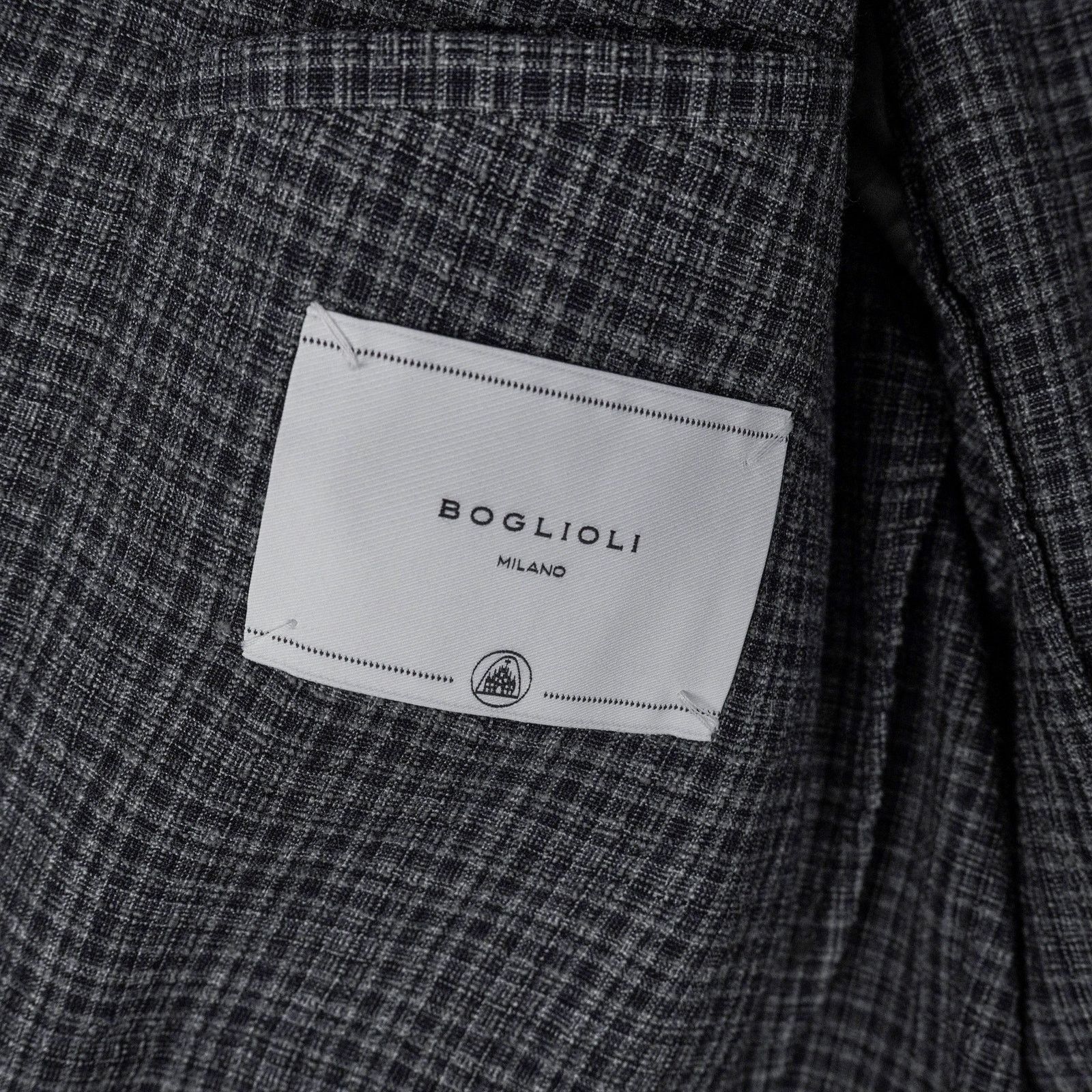 Boglioli Boglioli Milano Gray Check Wool Silk Blend Blazer K Jacket Size US M / EU 48-50 / 2 - 7 Thumbnail